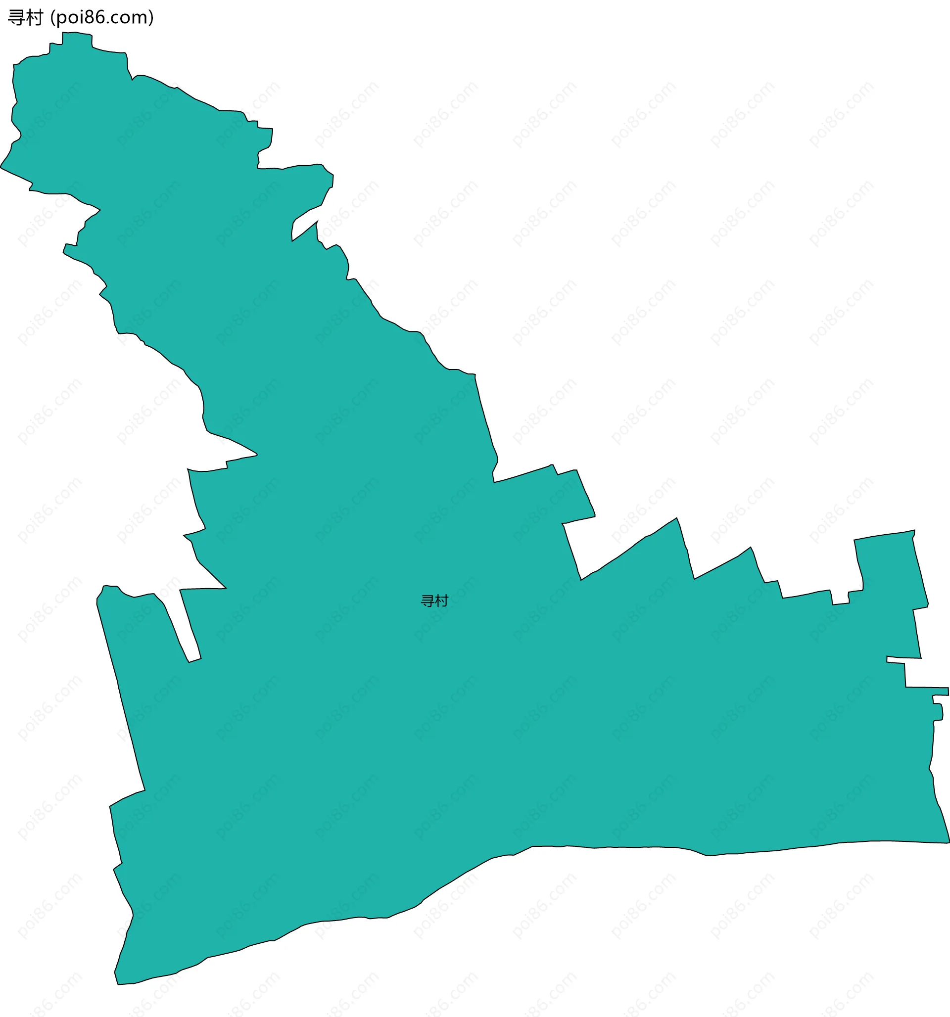 寻村边界地图
