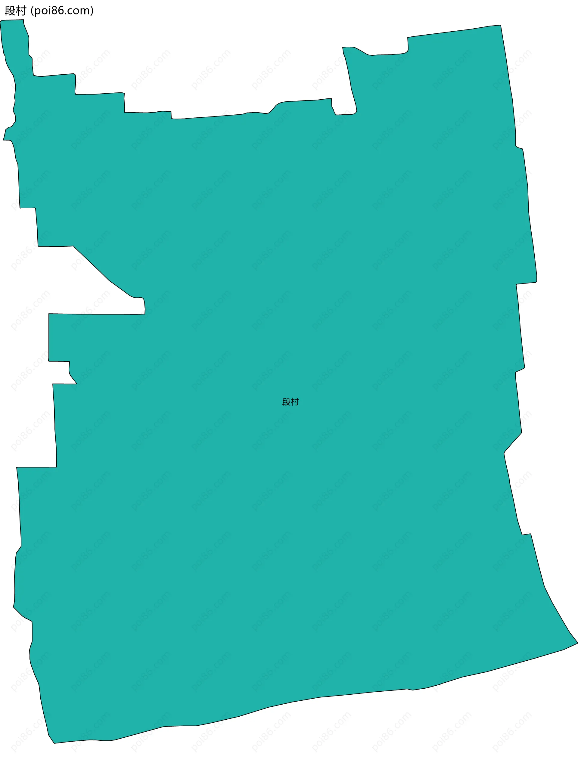 段村边界地图