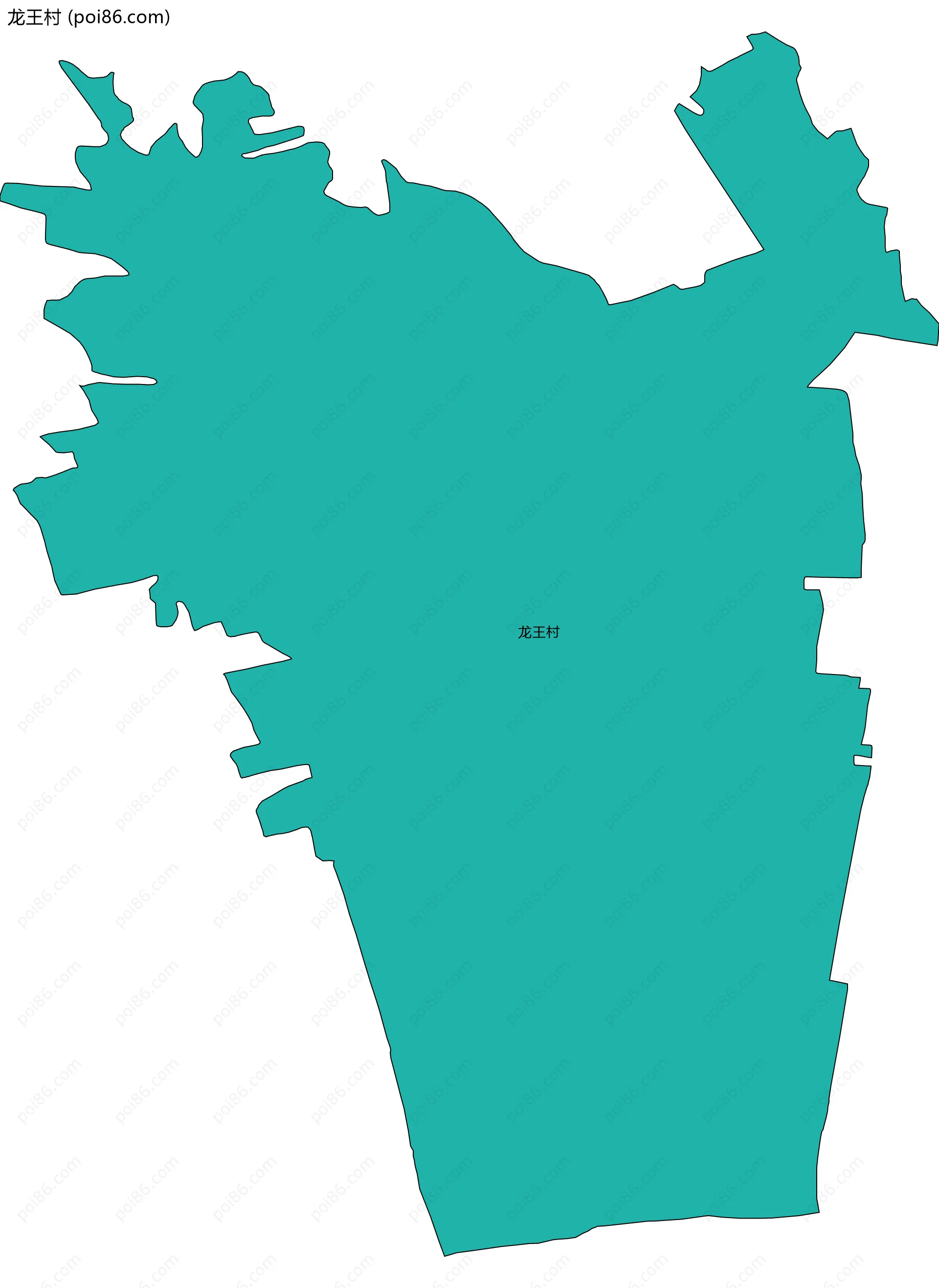 龙王村边界地图