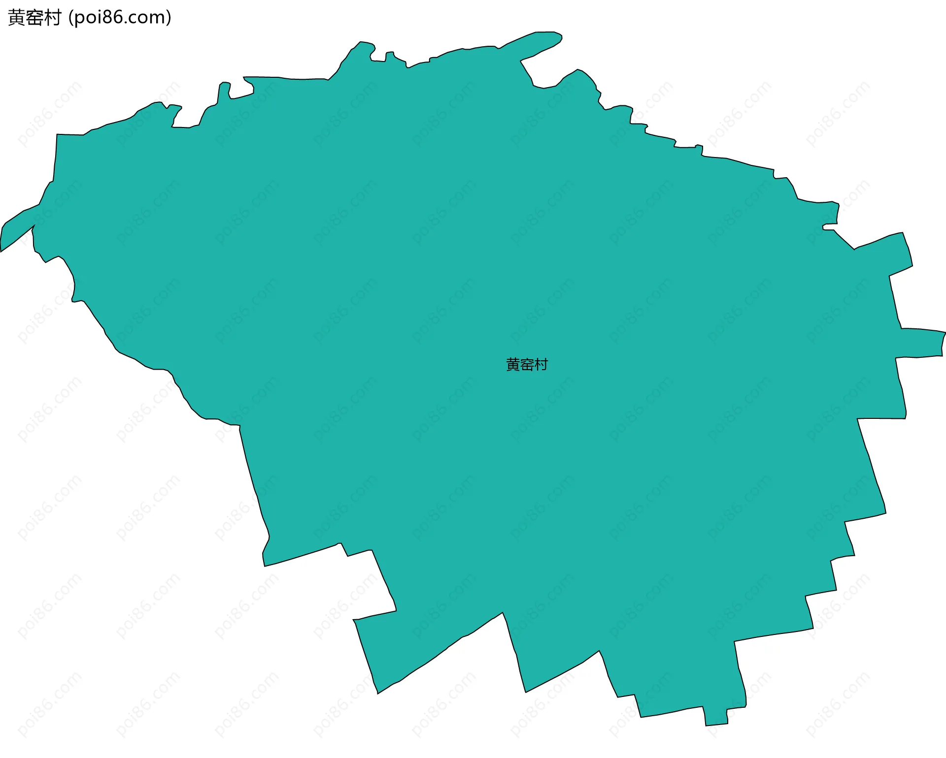 黄窑村边界地图