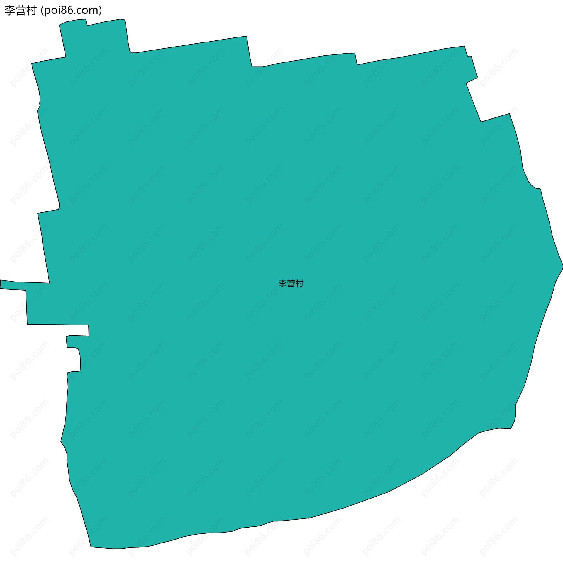 李营村边界地图