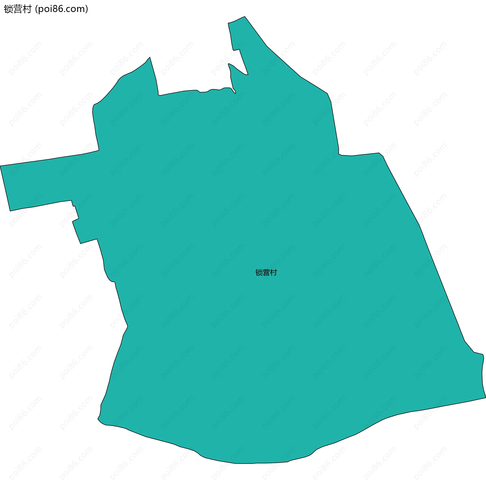 锁营村边界地图