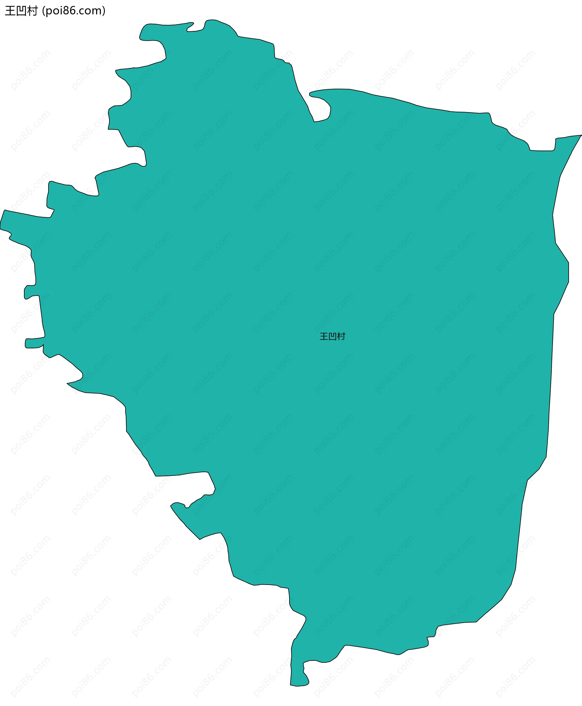 王凹村边界地图