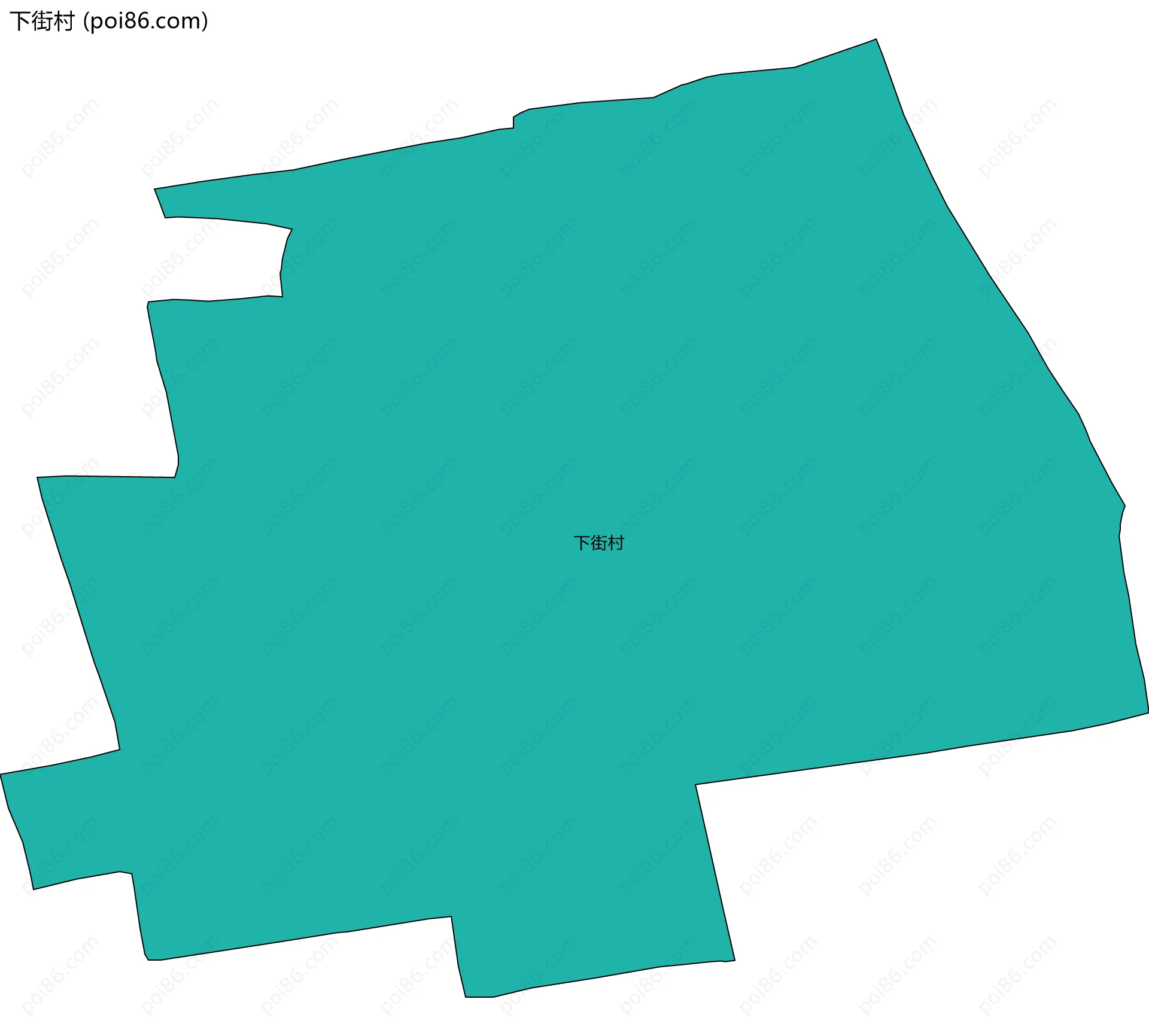 下街村边界地图