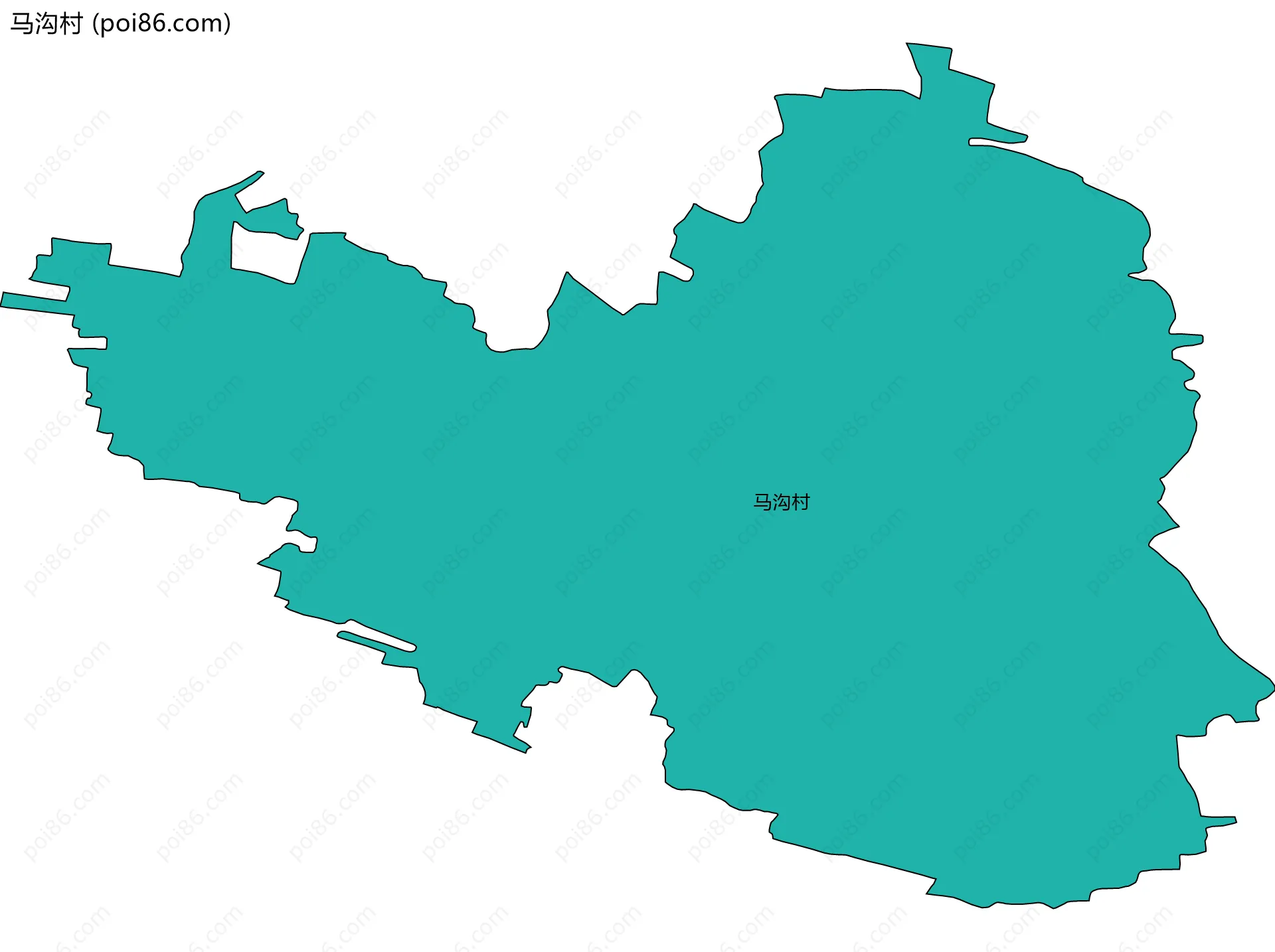 马沟村边界地图