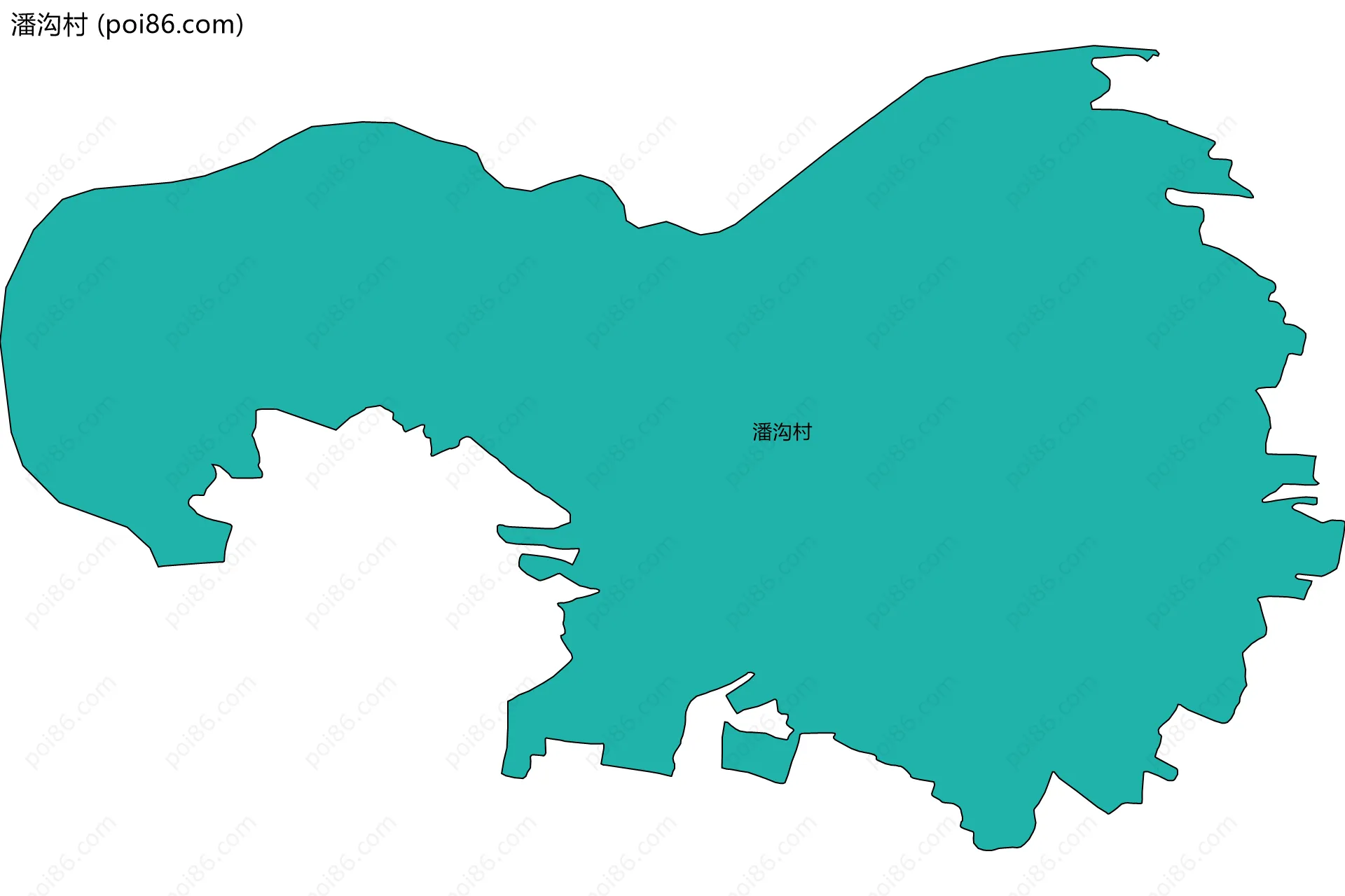 潘沟村边界地图