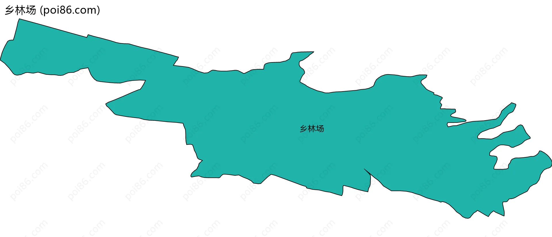 乡林场边界地图