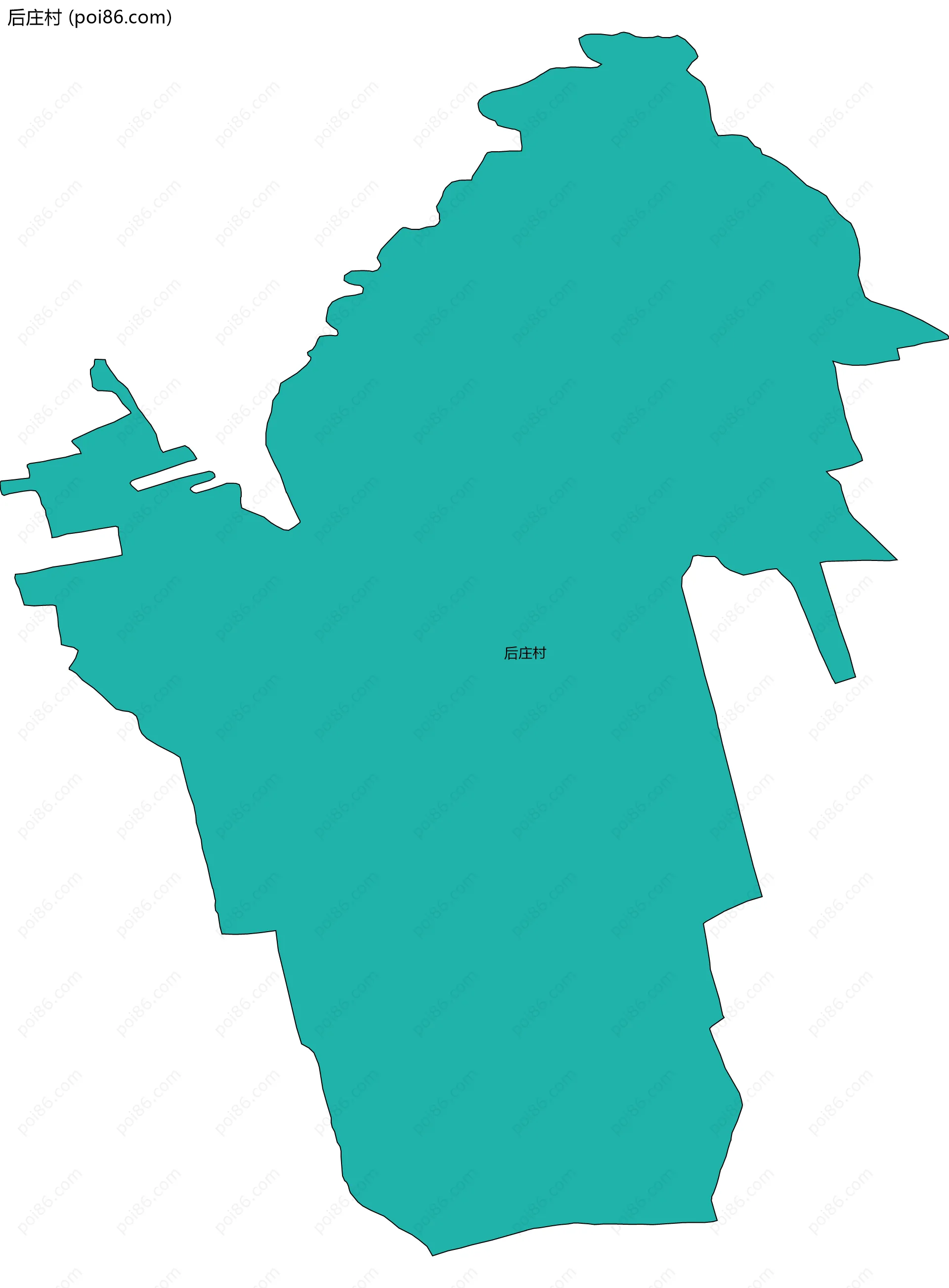 后庄村边界地图