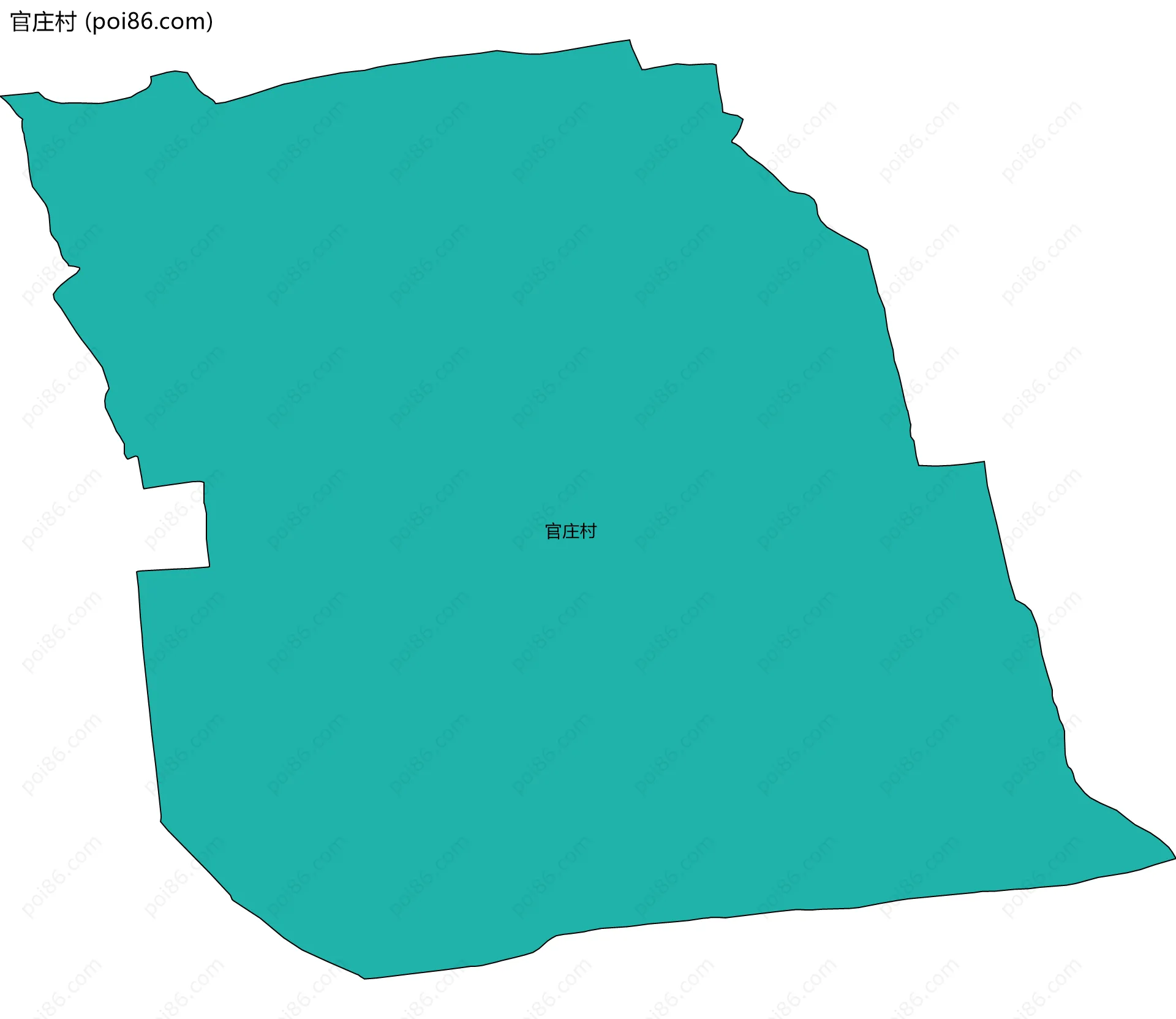 官庄村边界地图