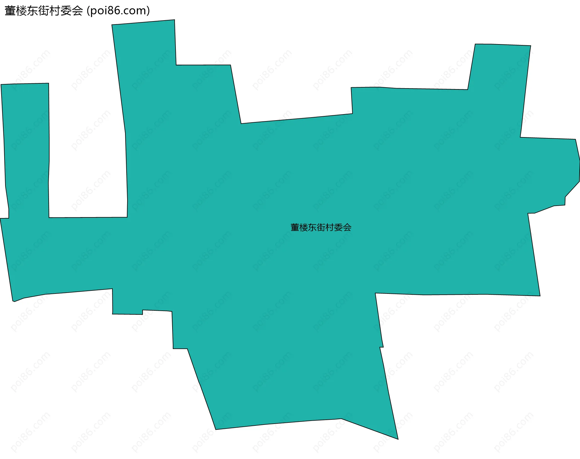 董楼东街村委会边界地图