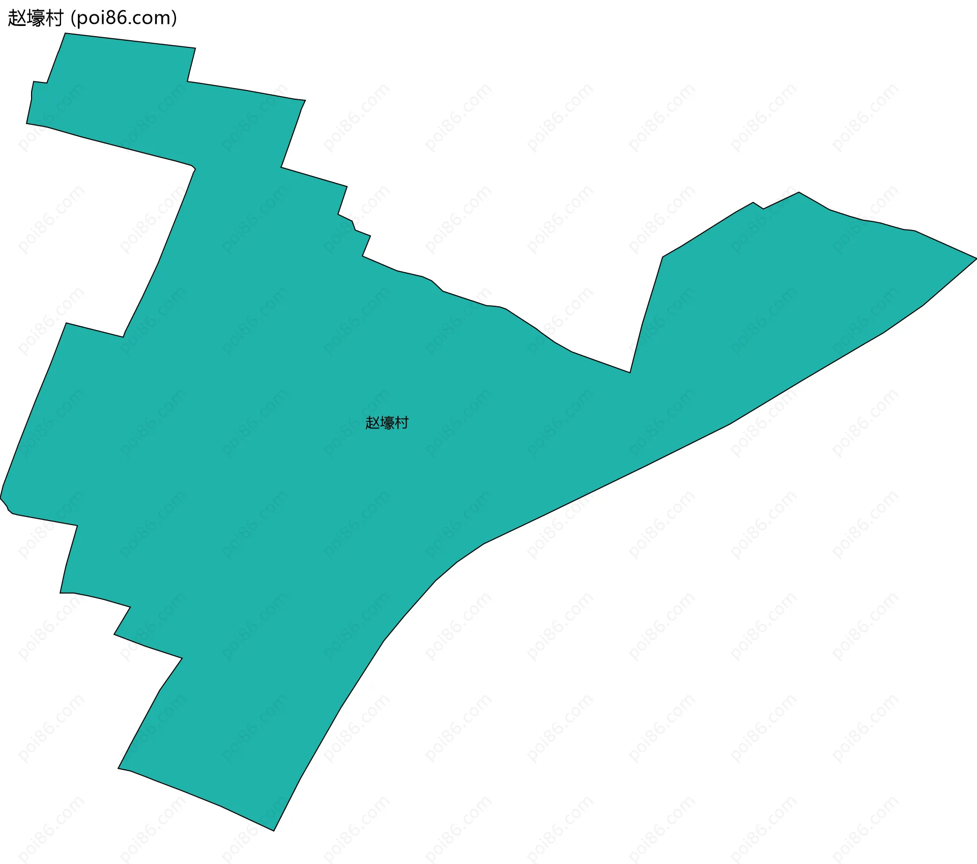赵壕村边界地图