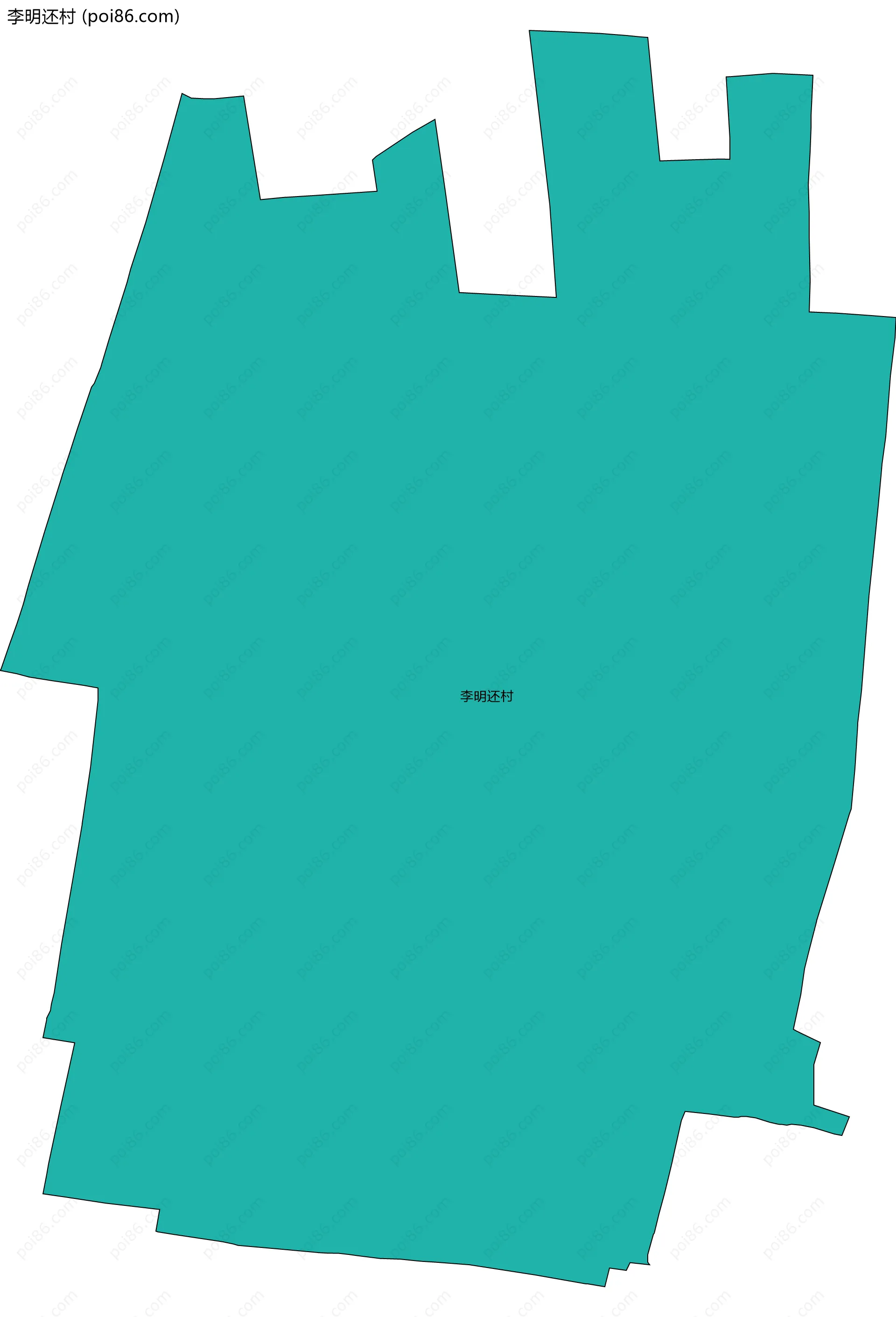 李明还村边界地图