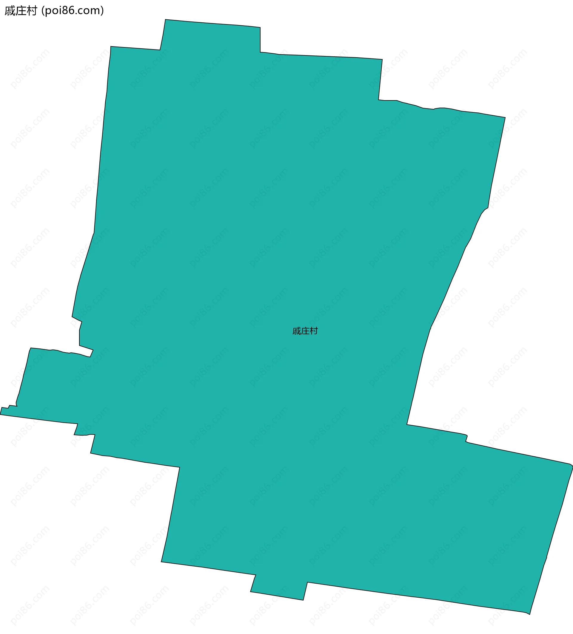 戚庄村边界地图