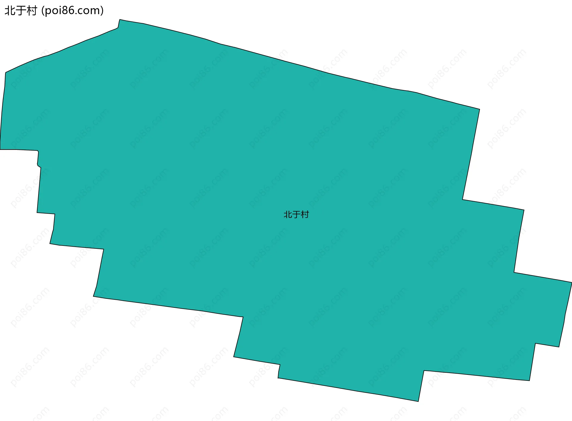 北于村边界地图