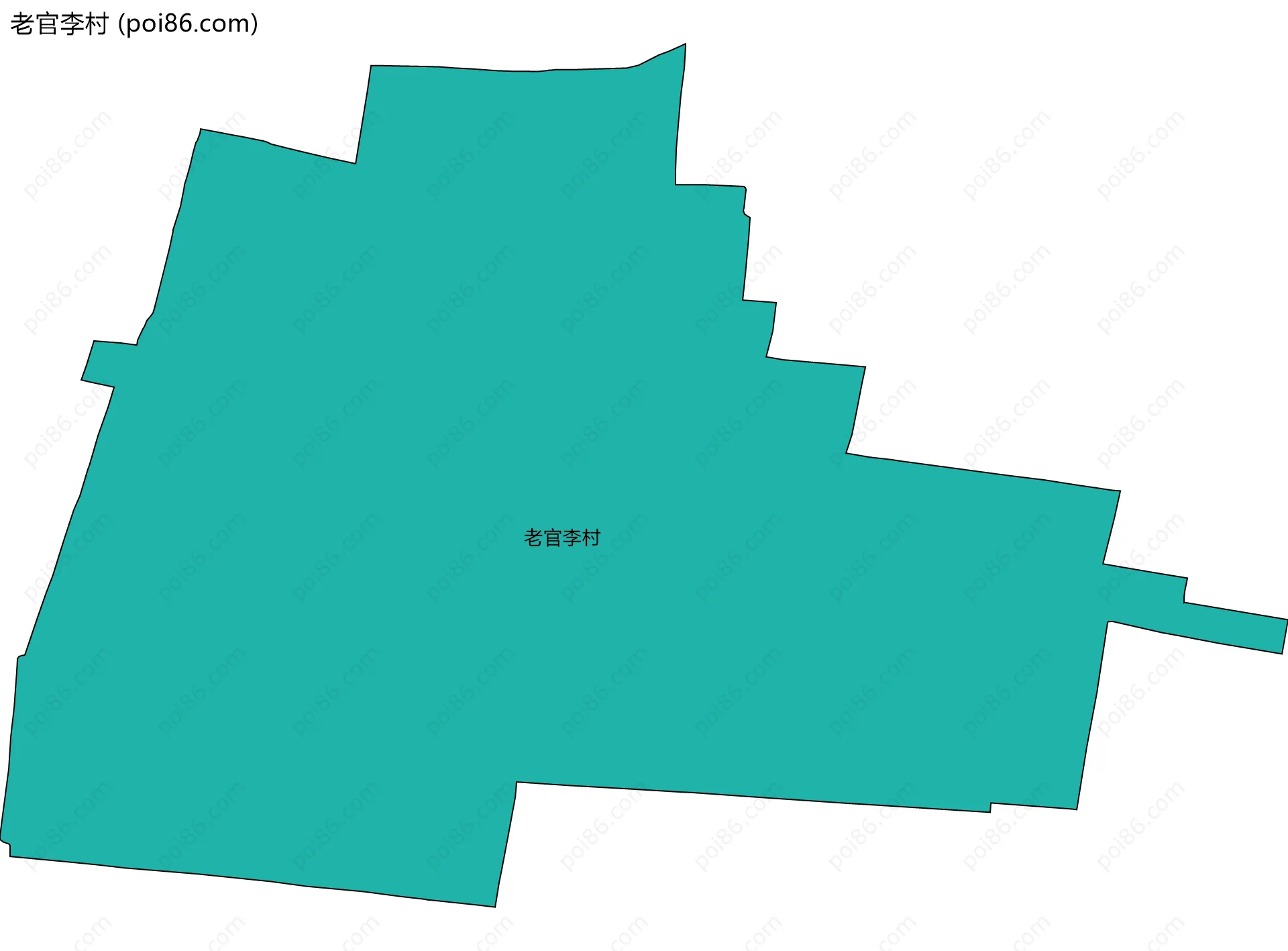 老官李村边界地图
