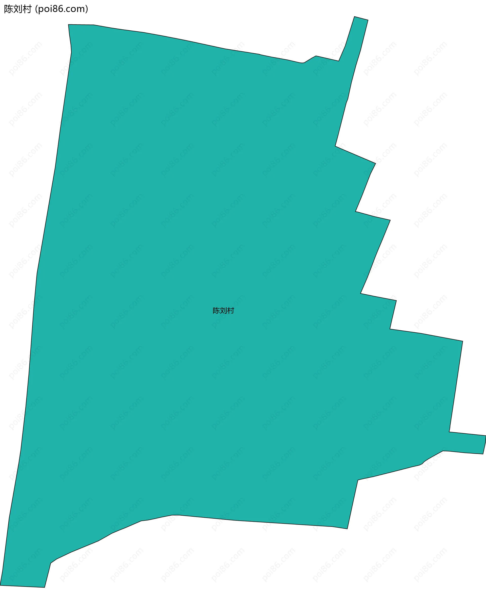 陈刘村边界地图