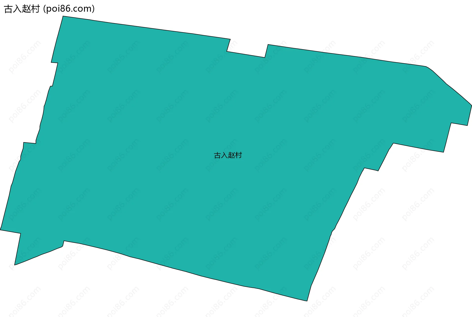 古入赵村边界地图