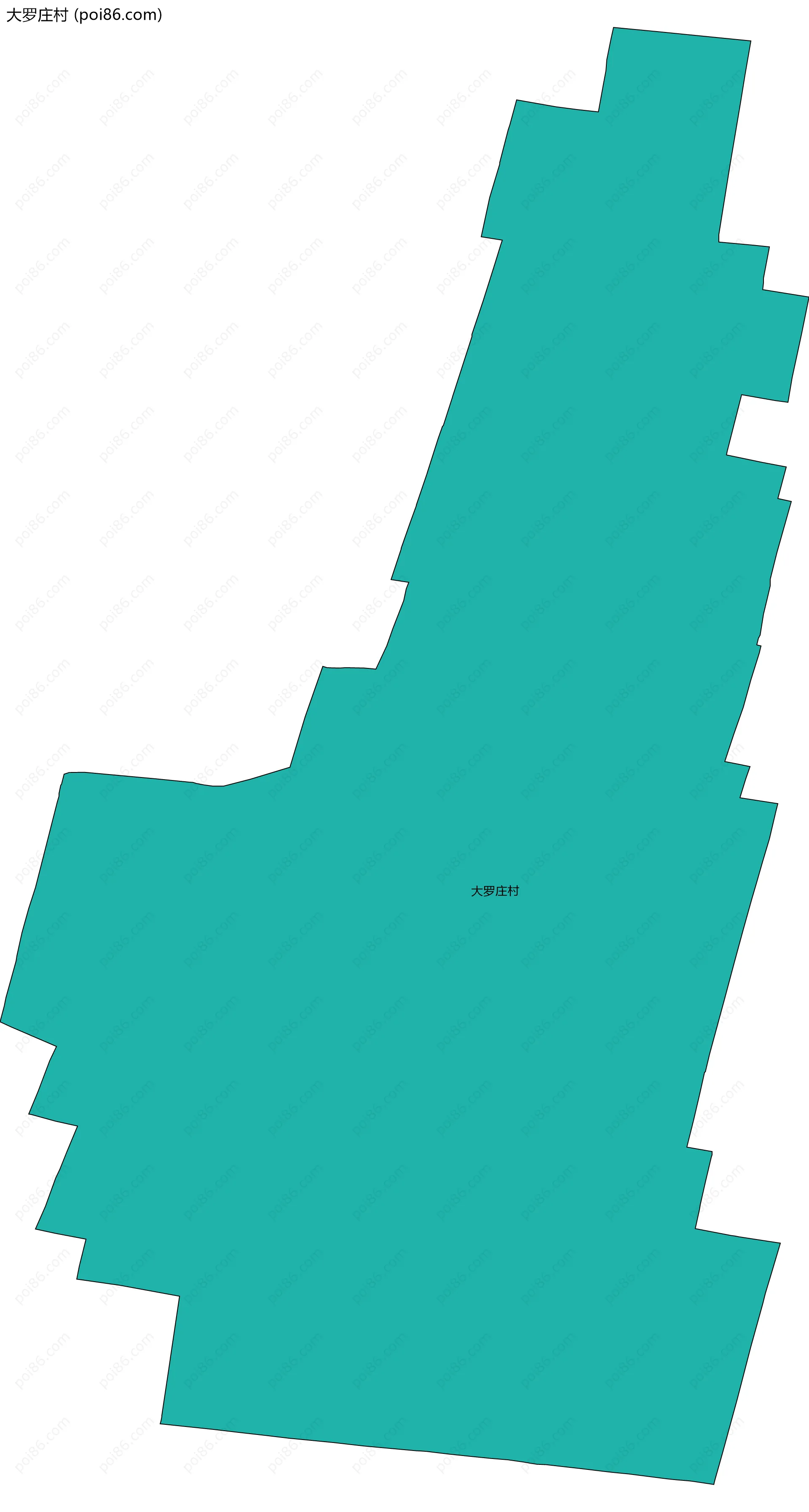 大罗庄村边界地图