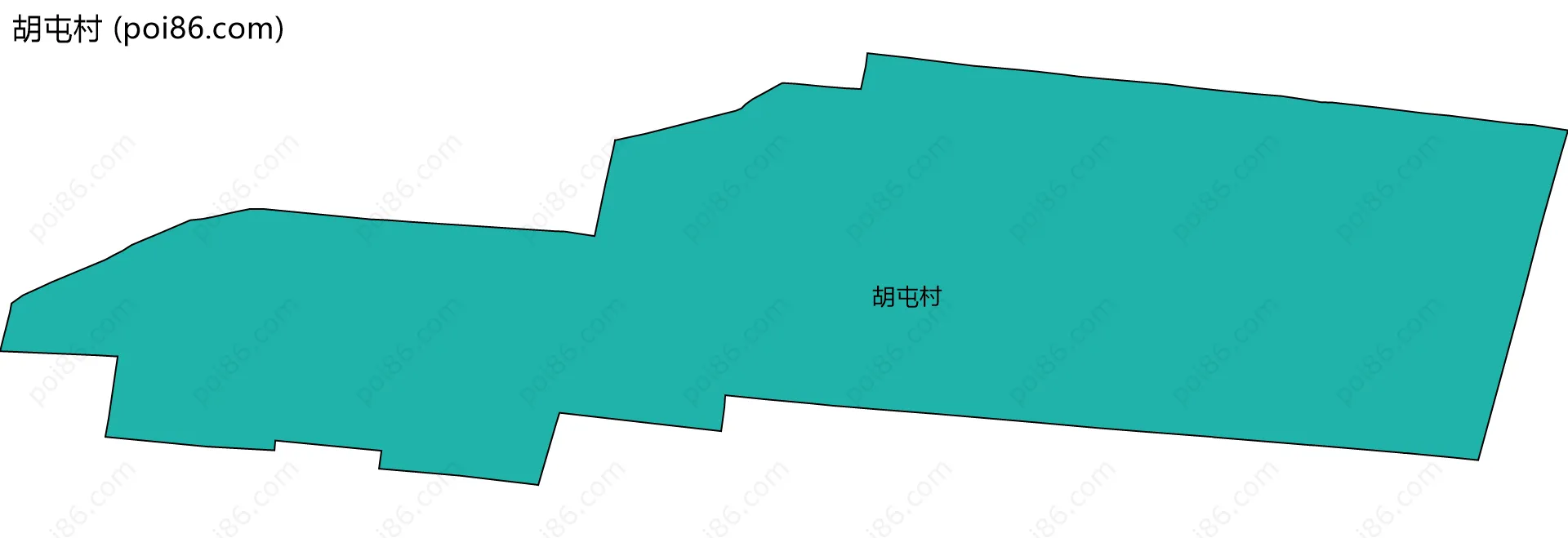 胡屯村边界地图
