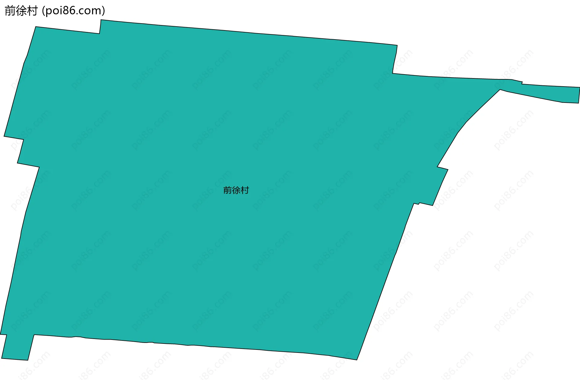 前徐村边界地图