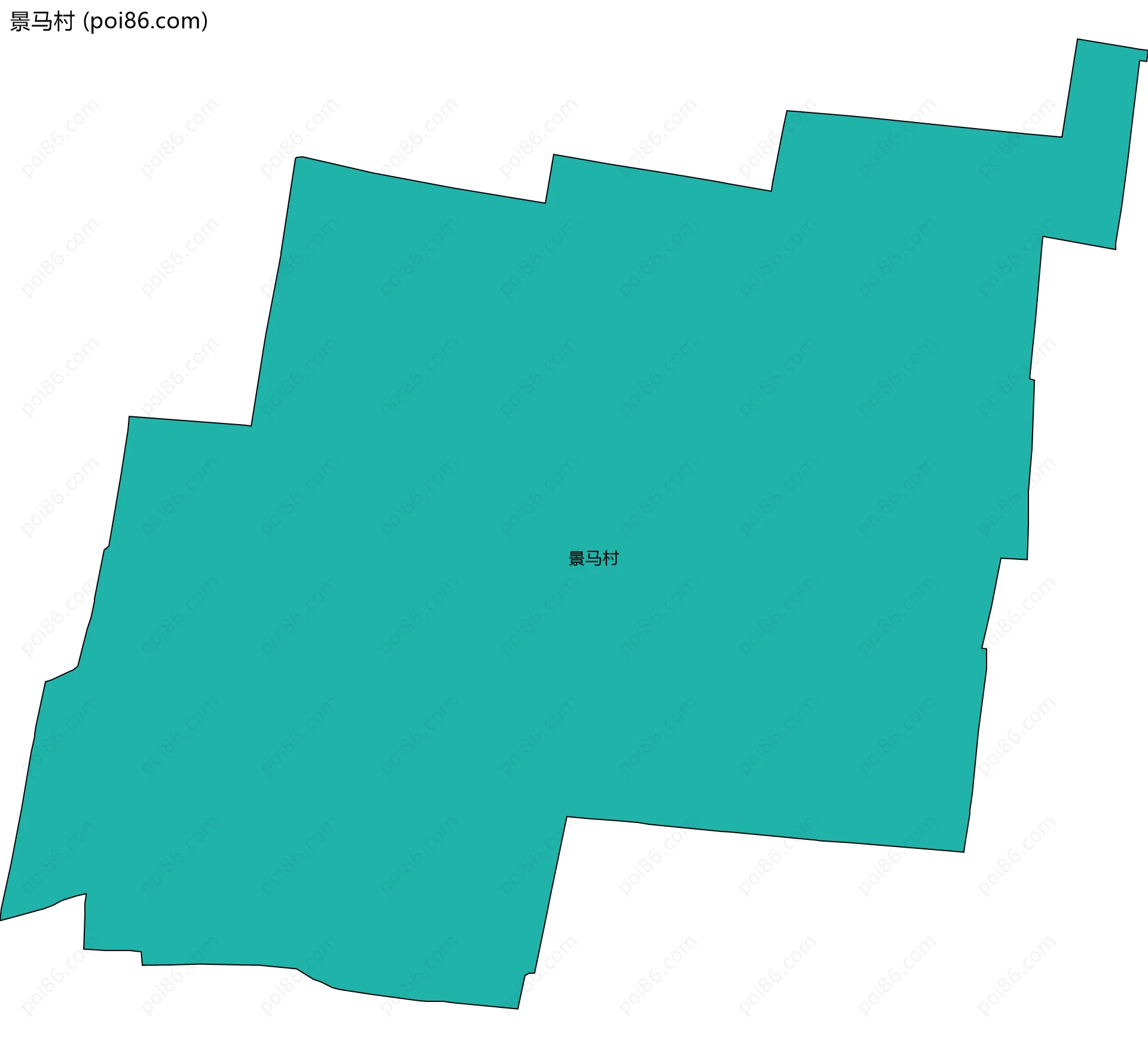 景马村边界地图