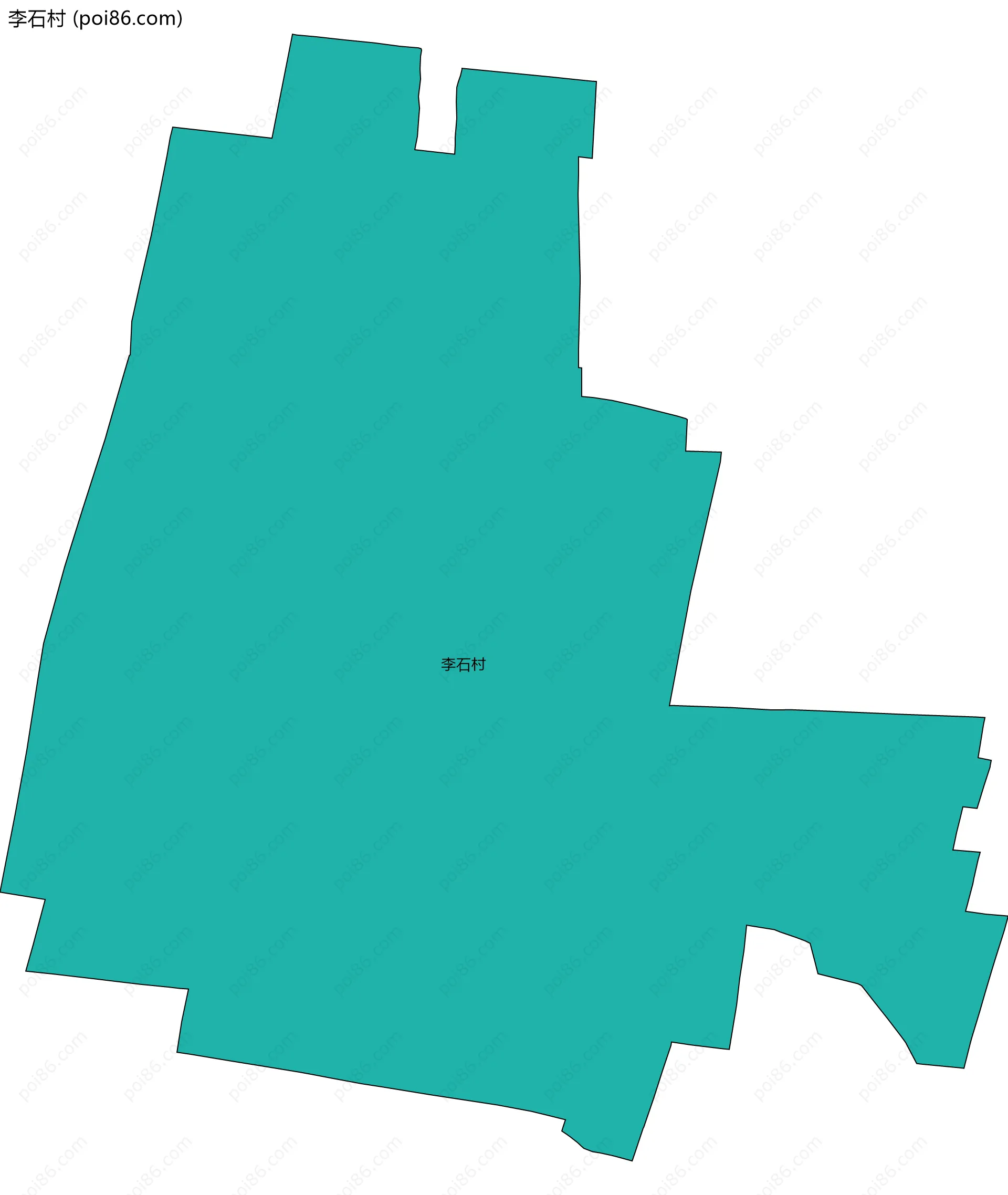 李石村边界地图