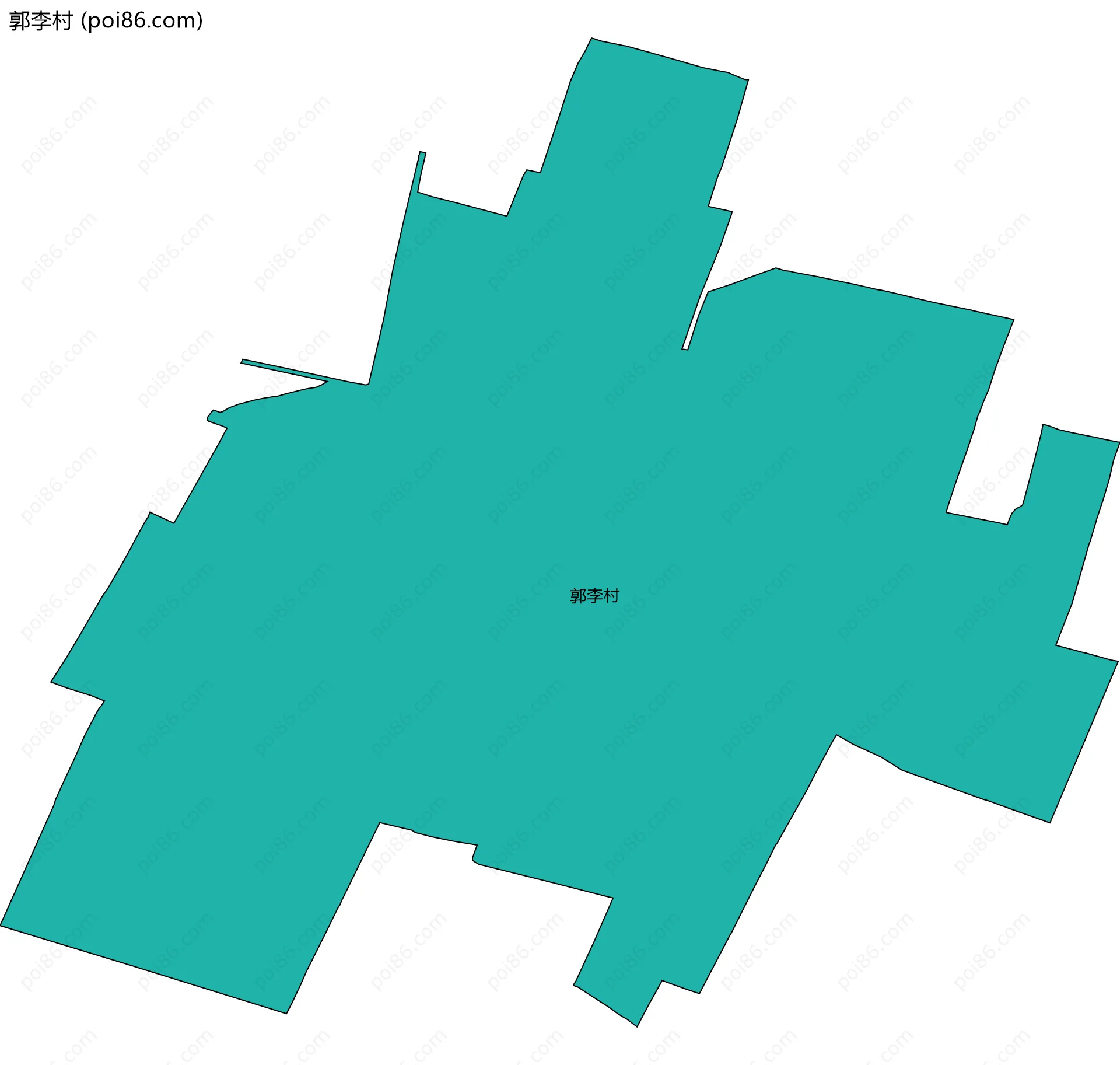 郭李村边界地图