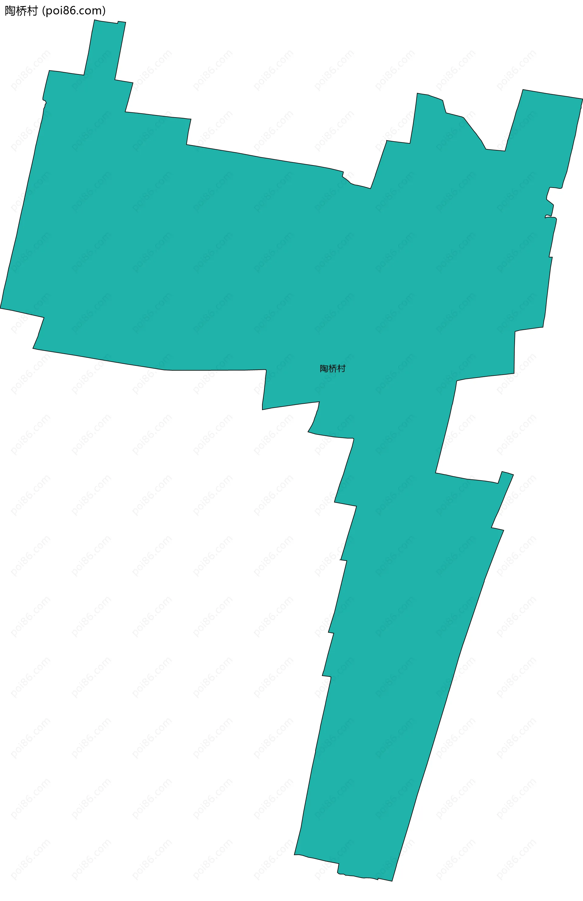 陶桥村边界地图