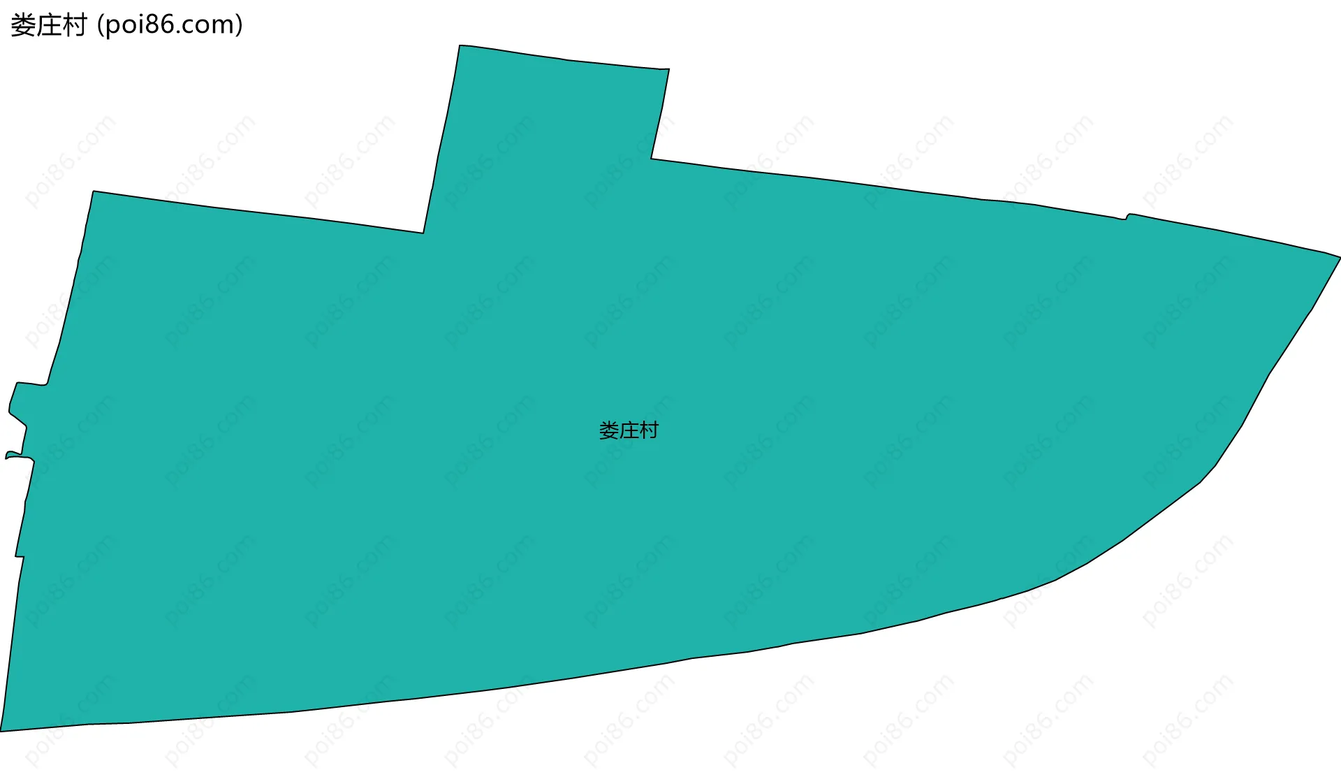 娄庄村边界地图