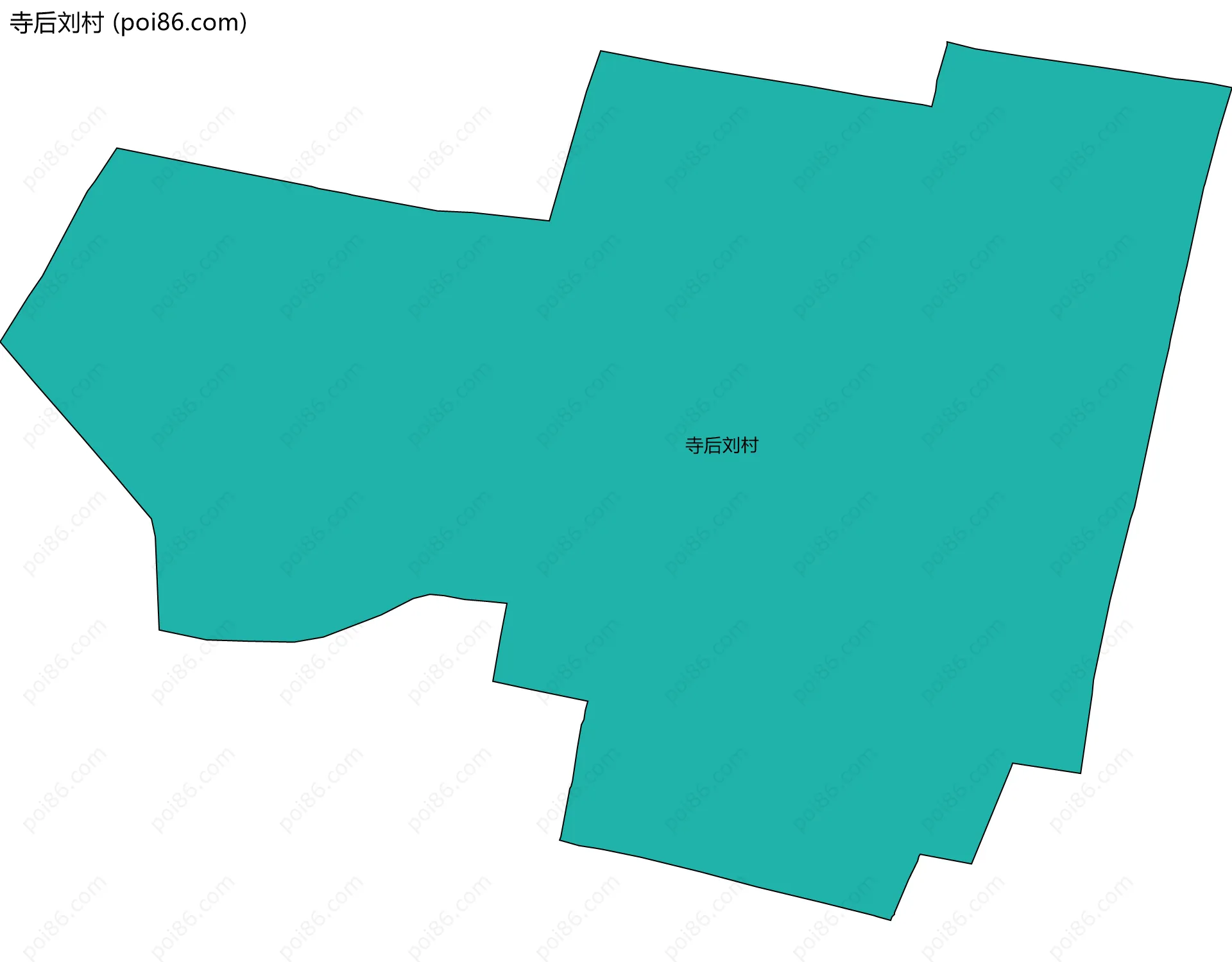 寺后刘村边界地图