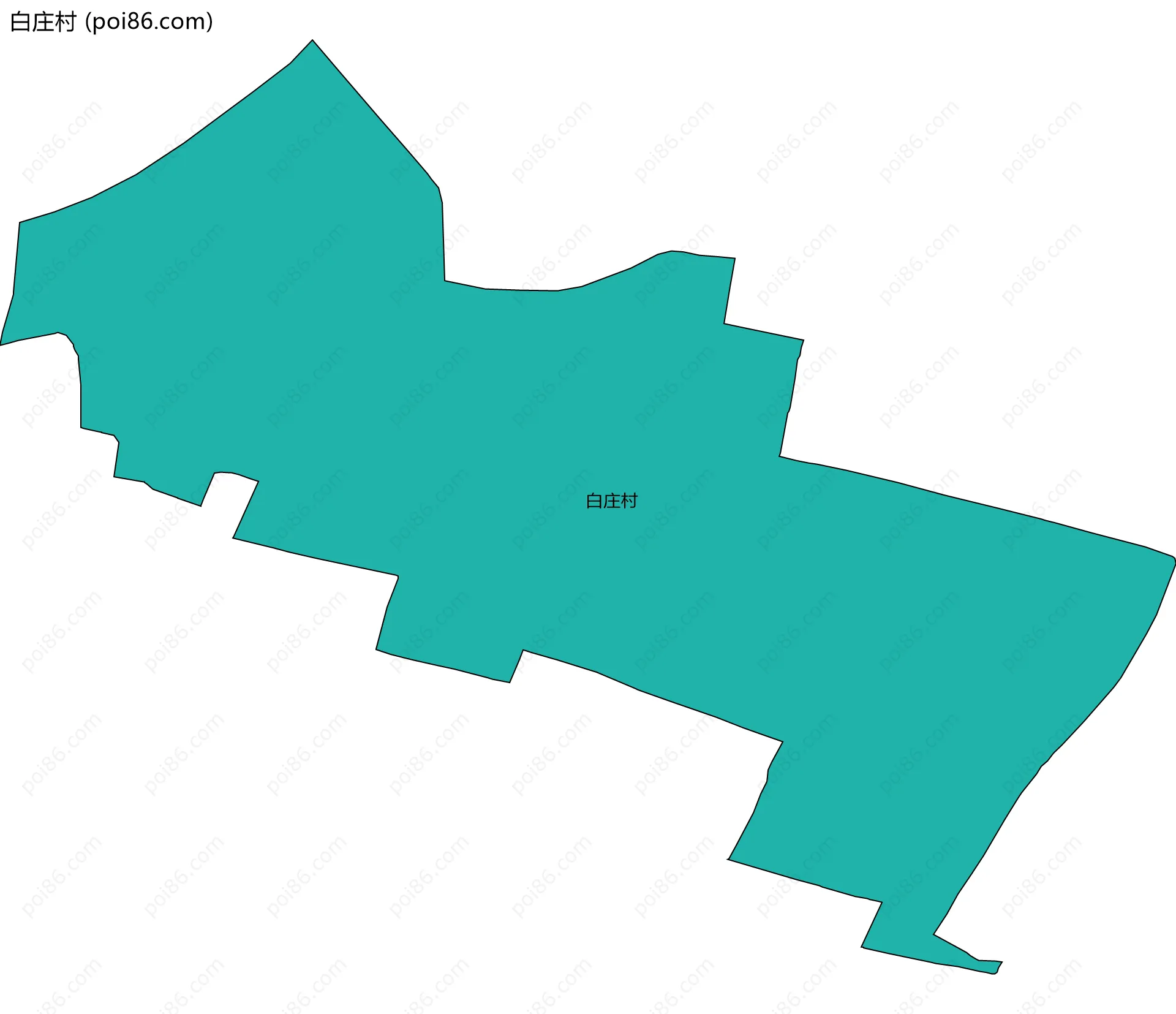 白庄村边界地图
