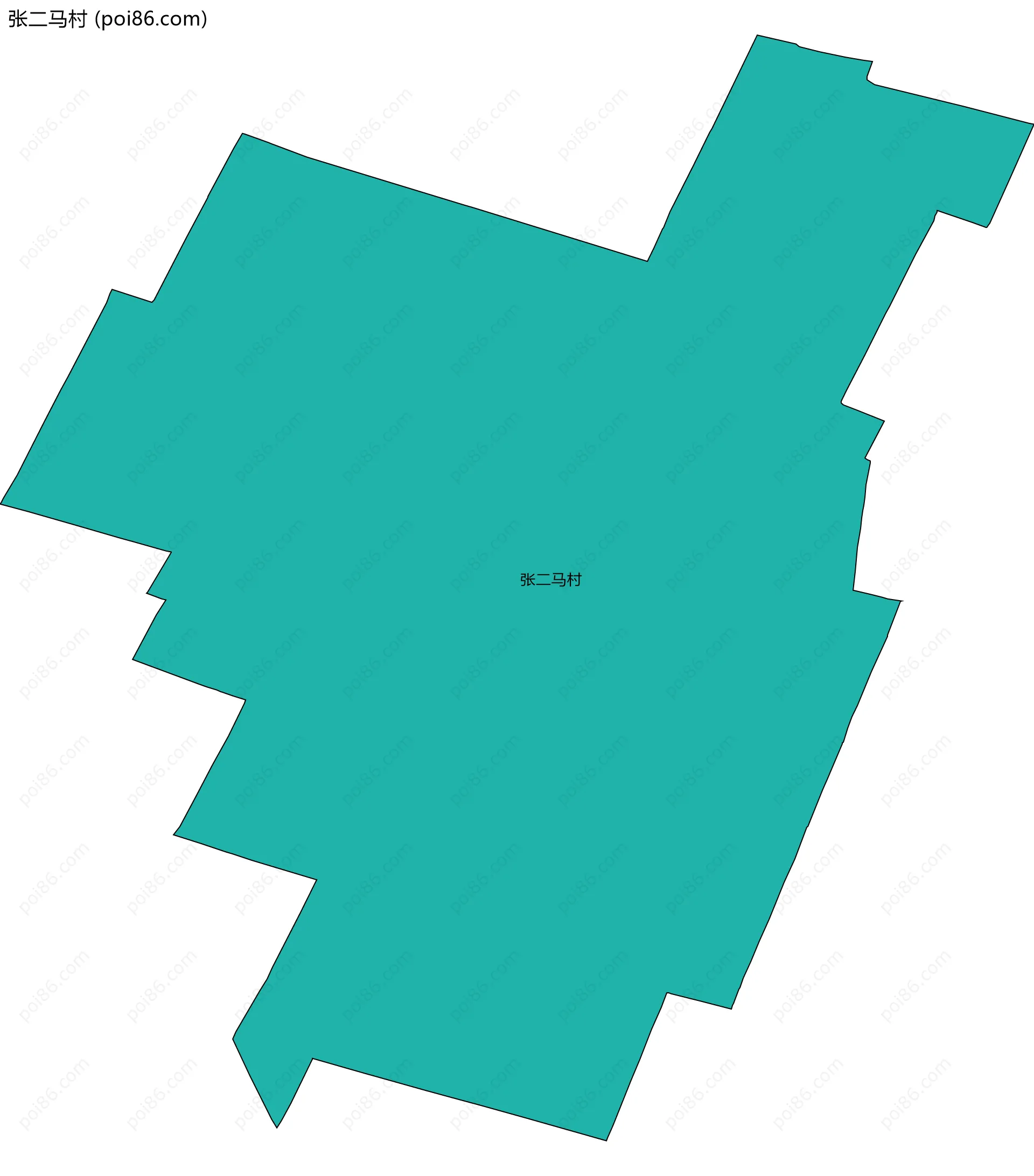 张二马村边界地图