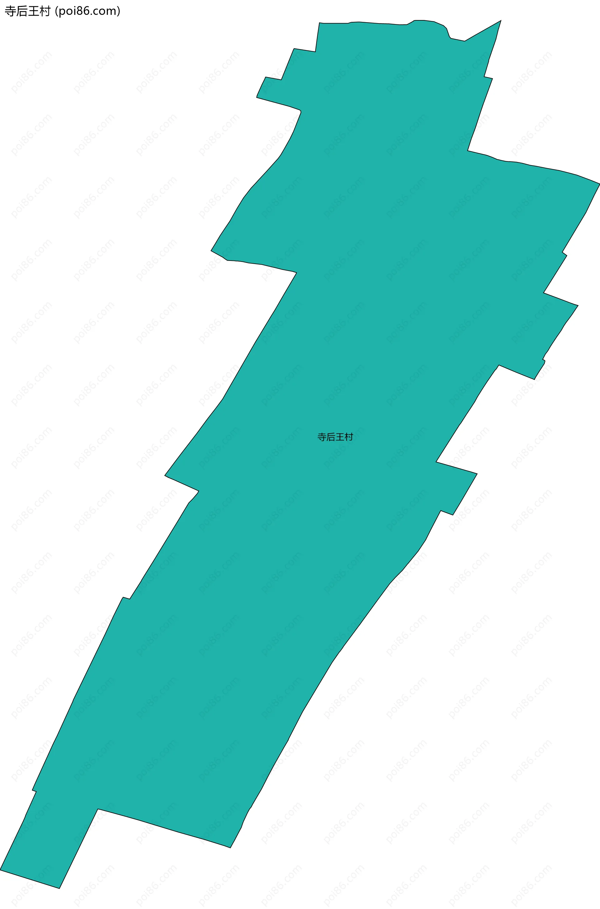 寺后王村边界地图