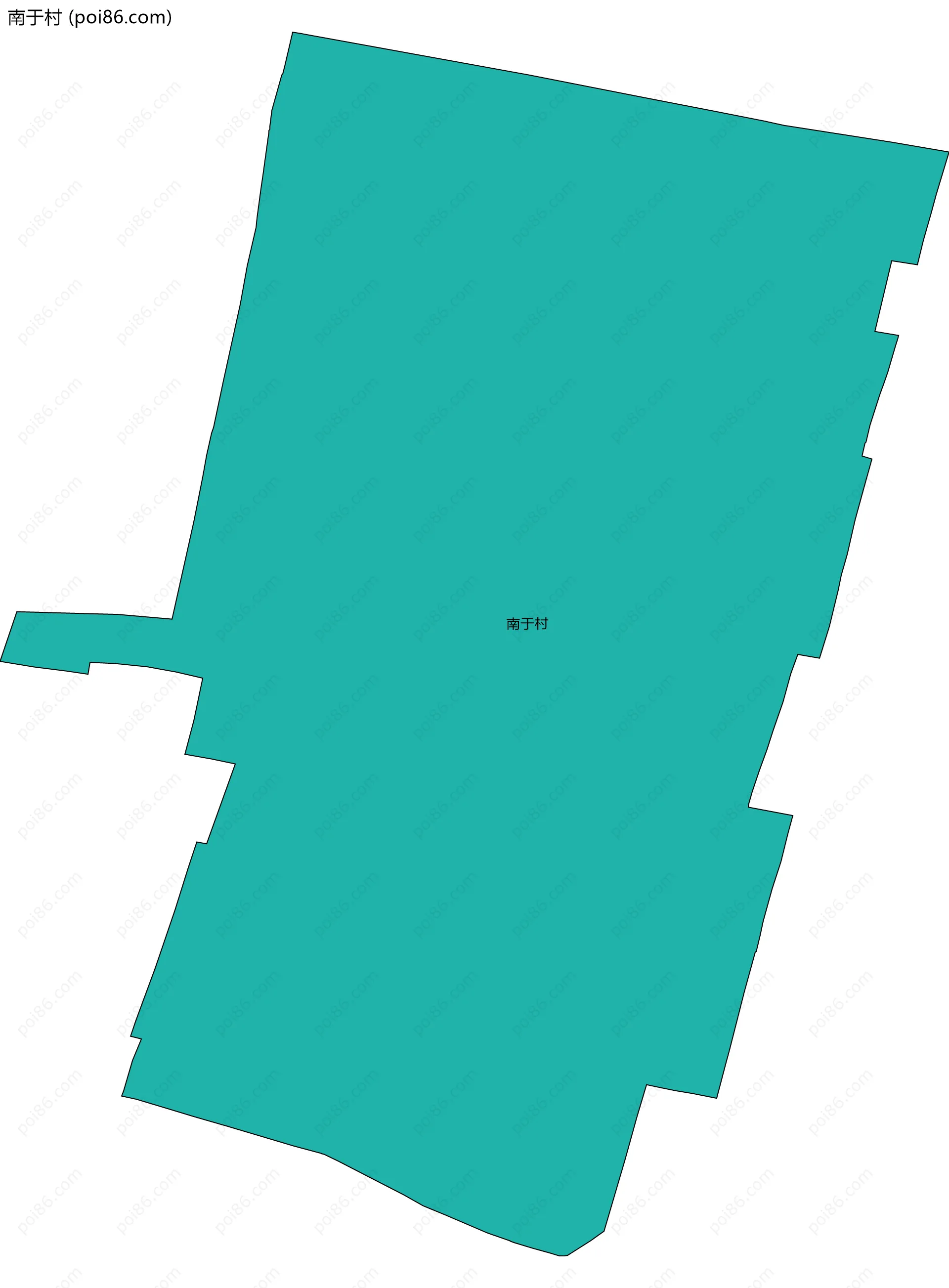 南于村边界地图