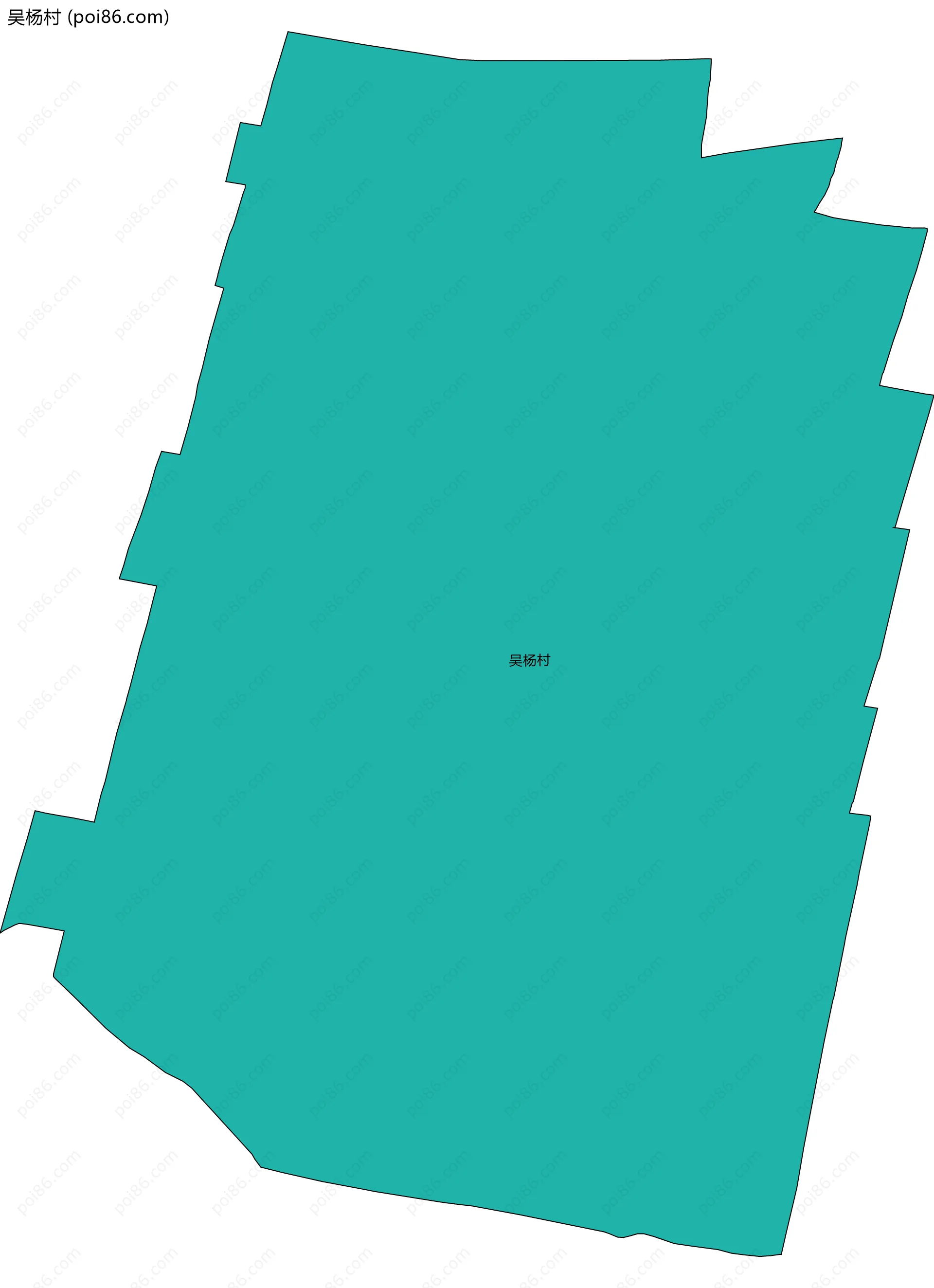 吴杨村边界地图