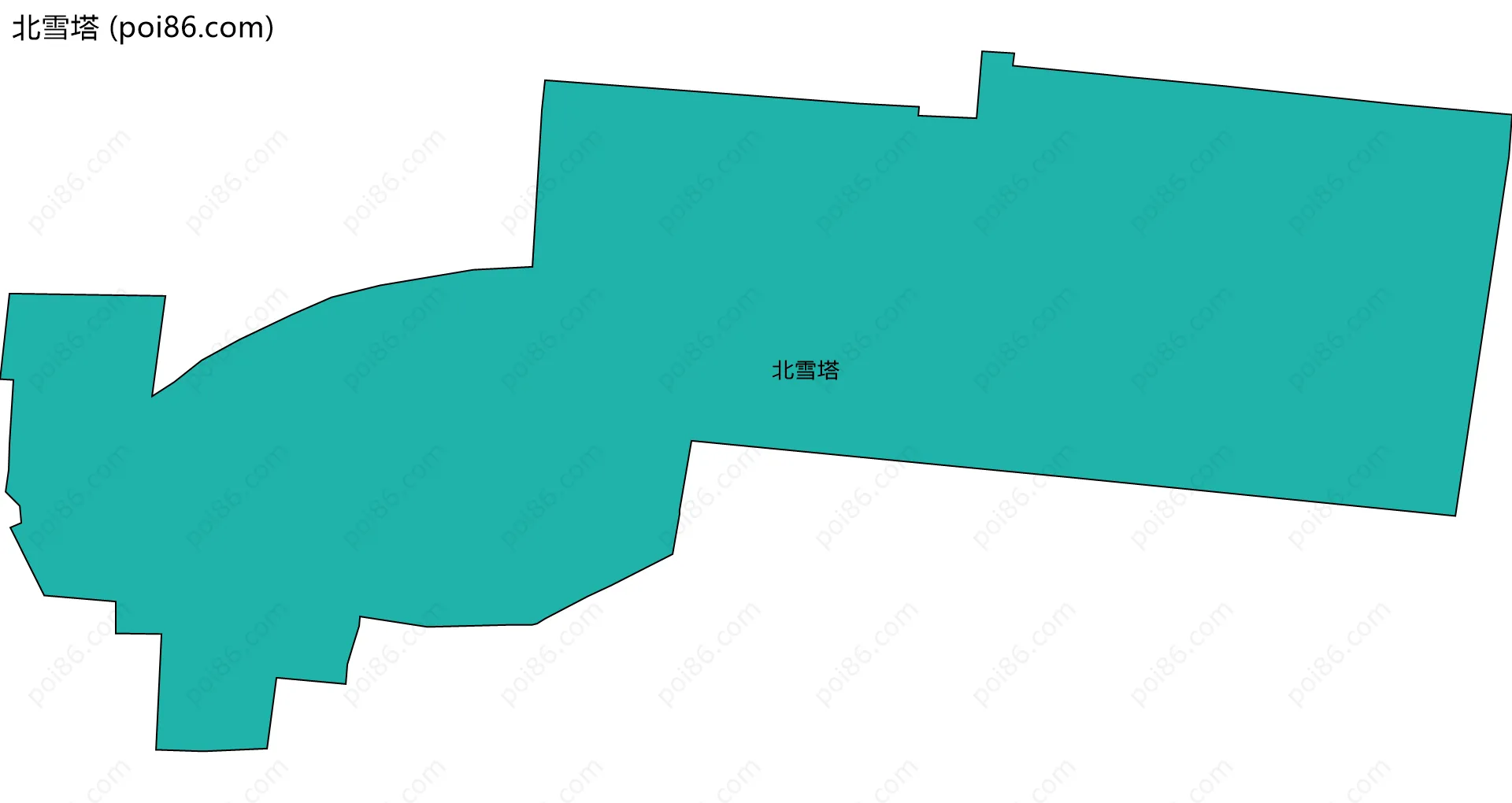 北雪塔边界地图