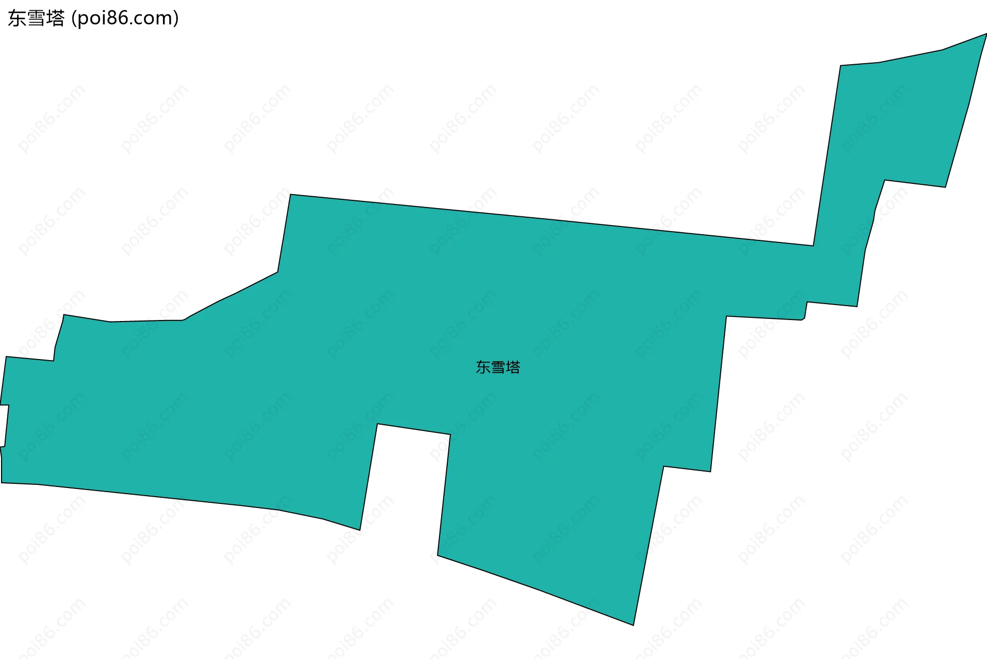 东雪塔边界地图