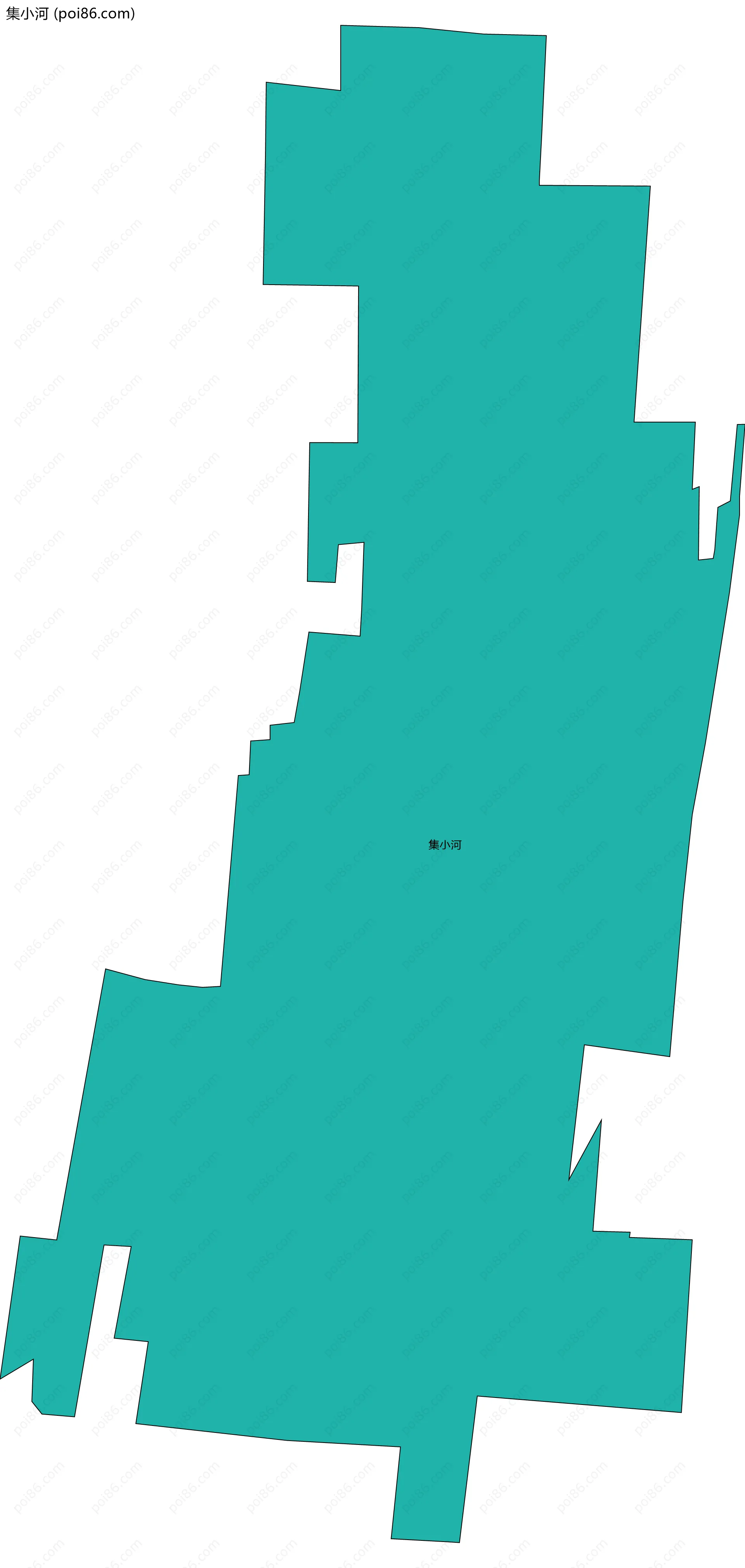 集小河边界地图