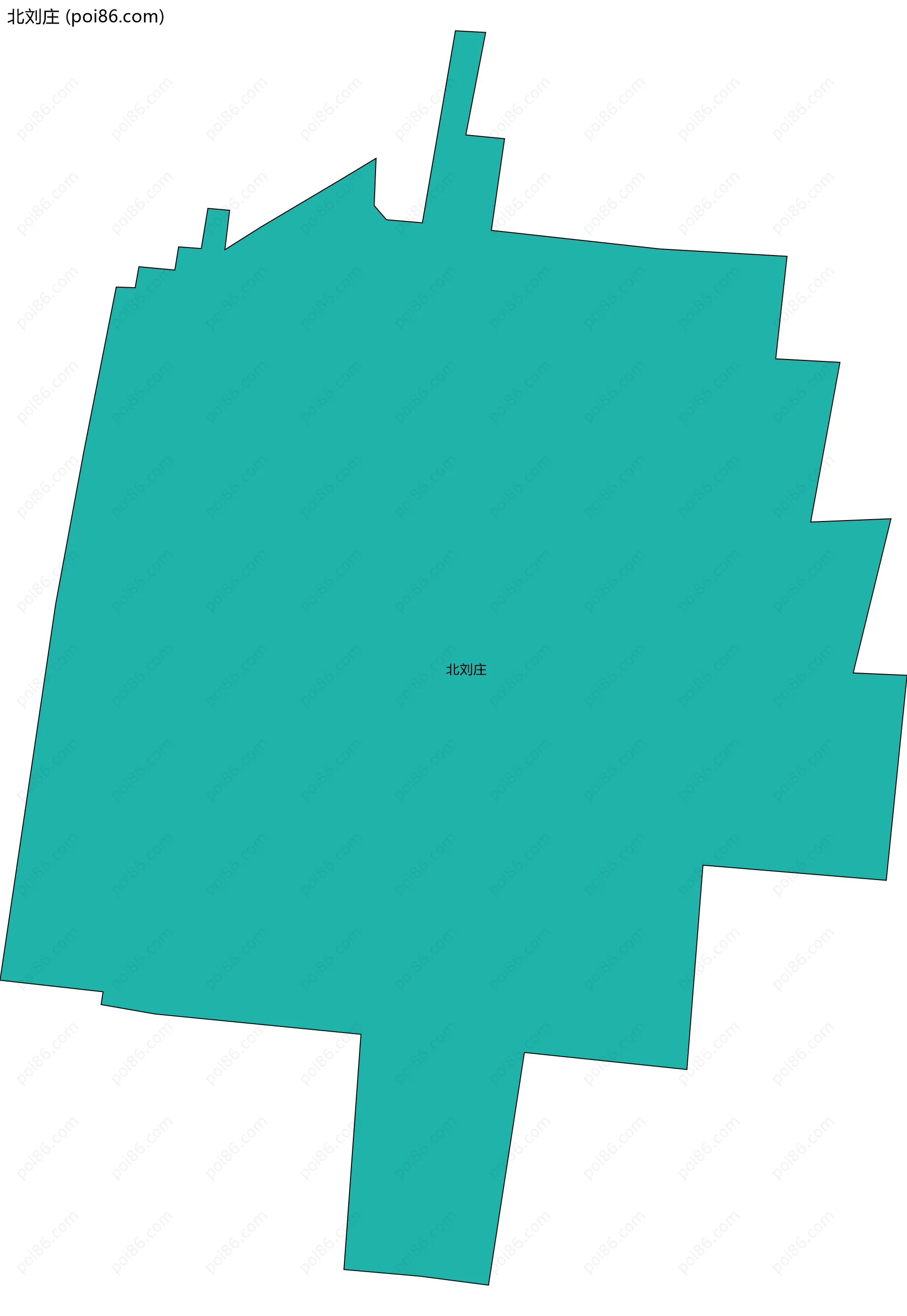 北刘庄边界地图