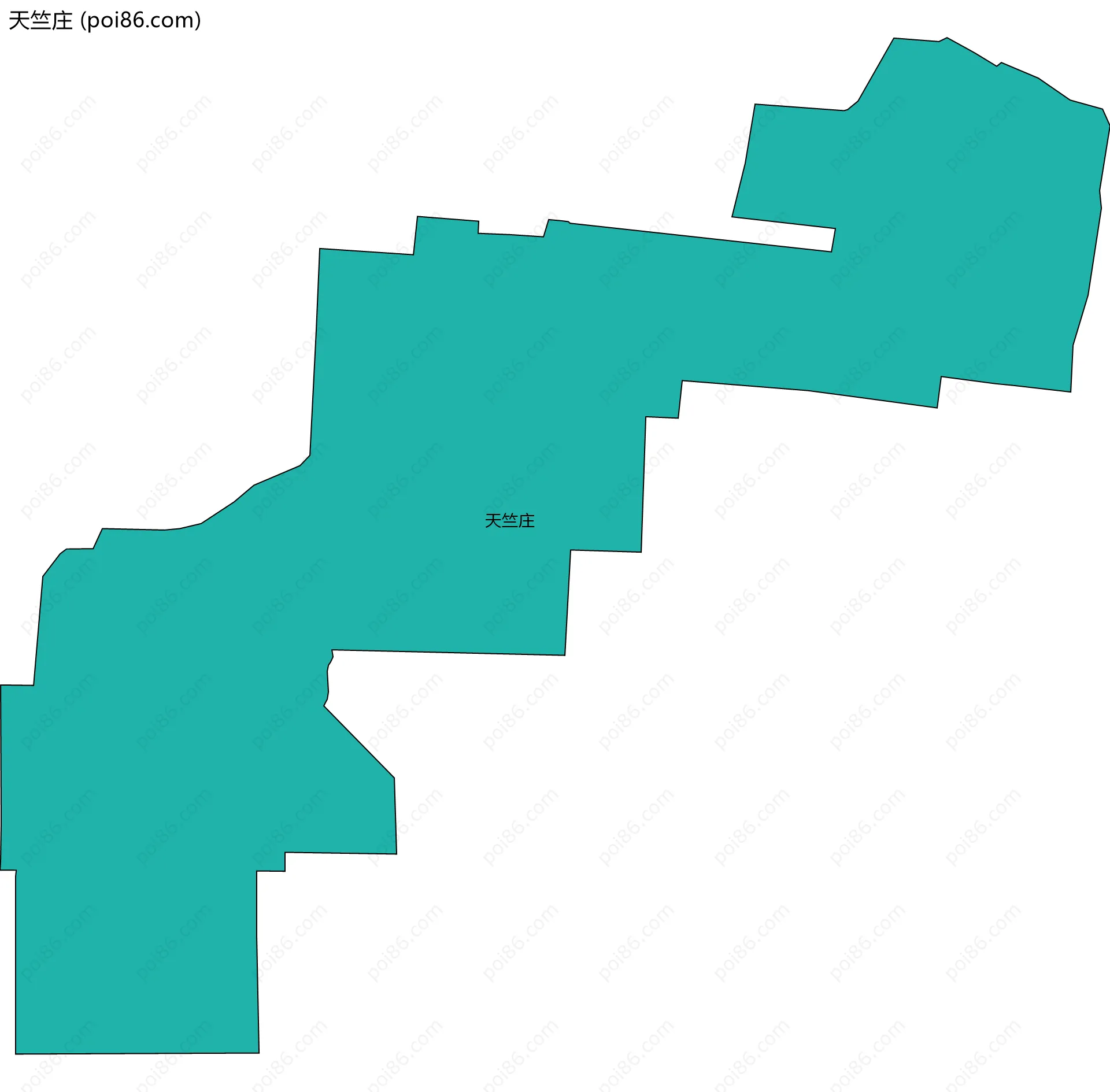 天竺庄边界地图