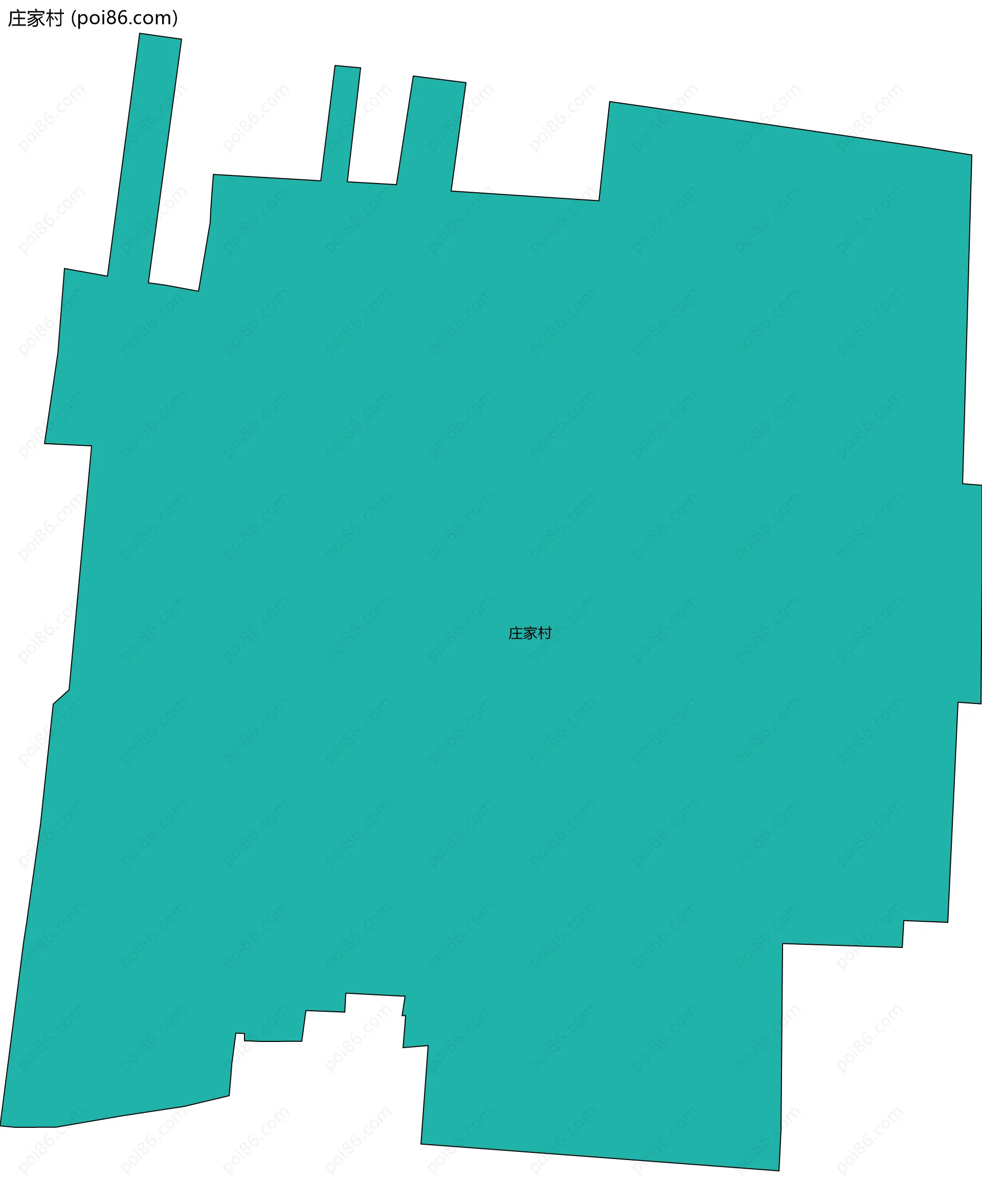庄家村边界地图
