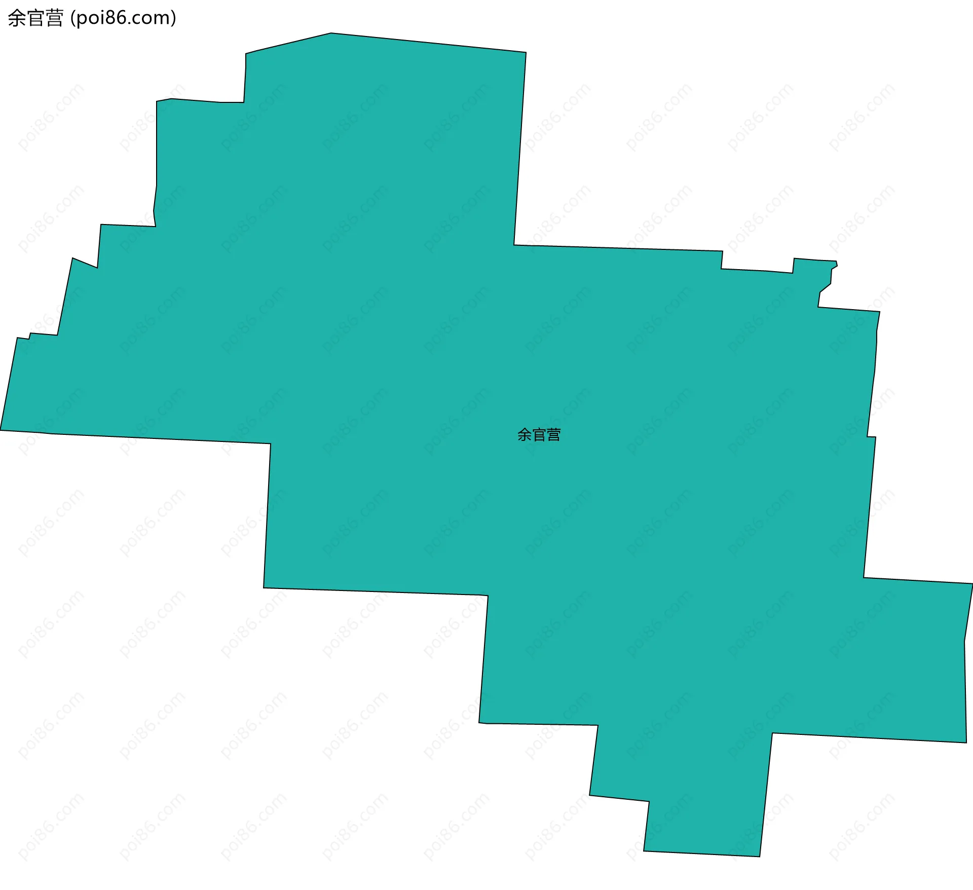 余官营边界地图