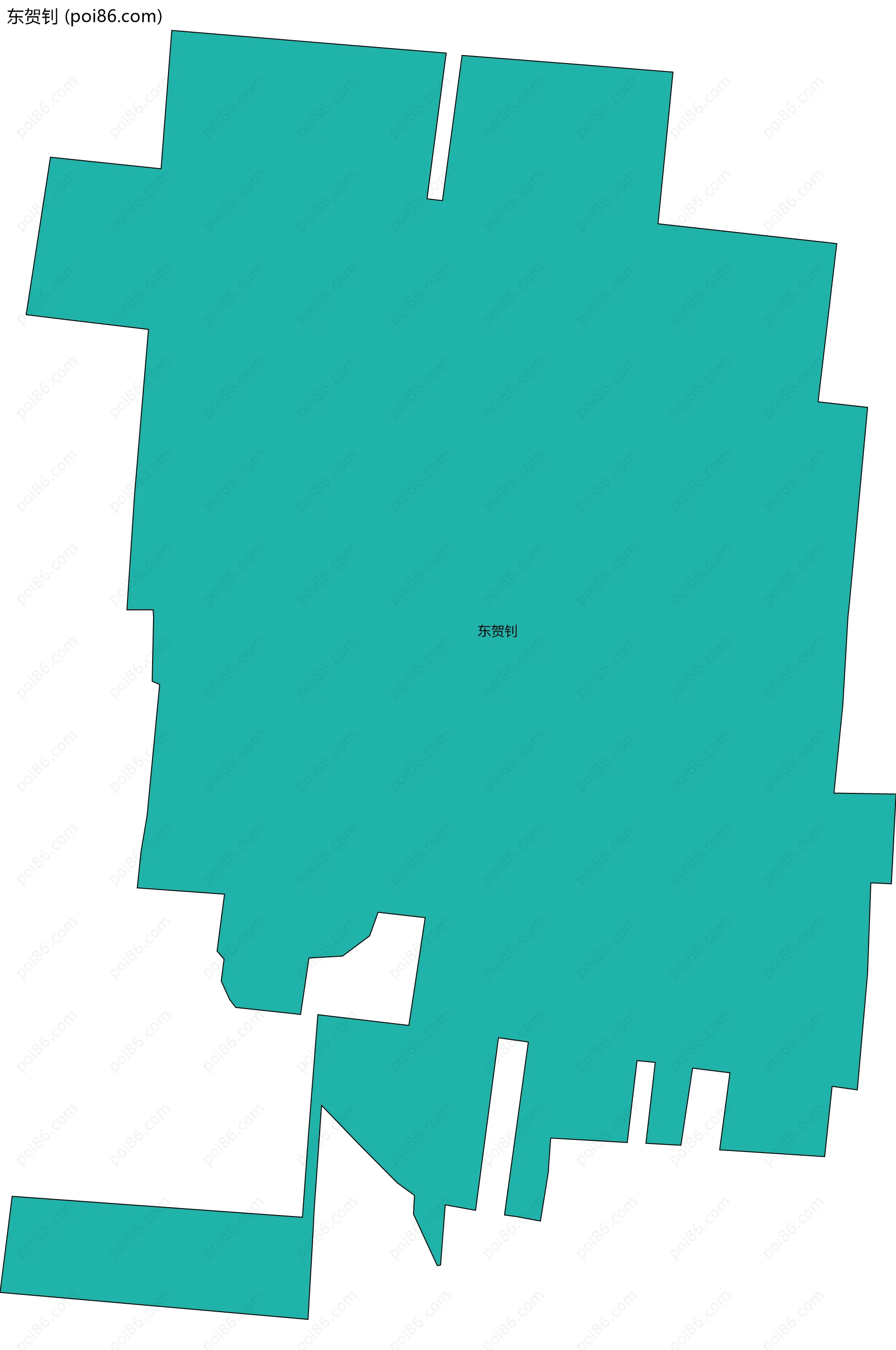 东贺钊边界地图