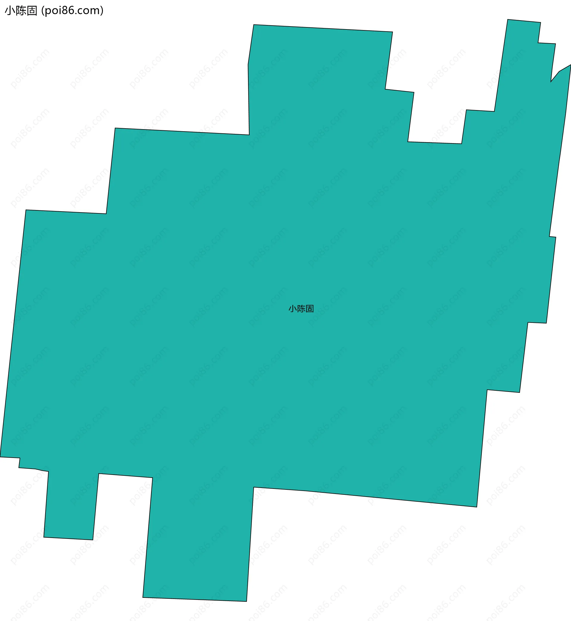 小陈固边界地图