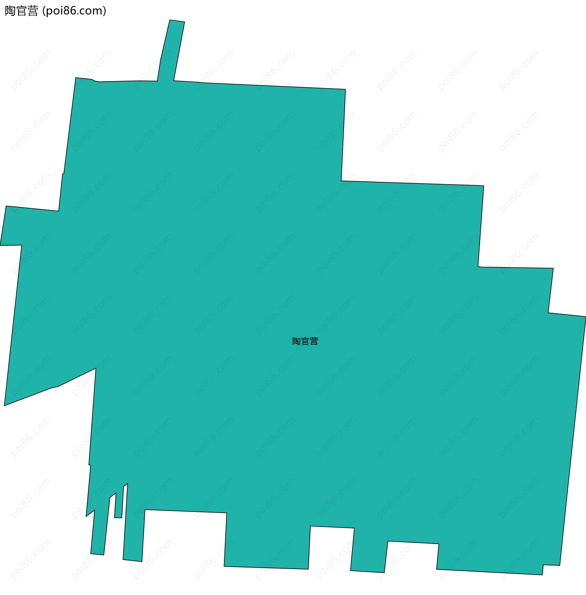 陶官营边界地图