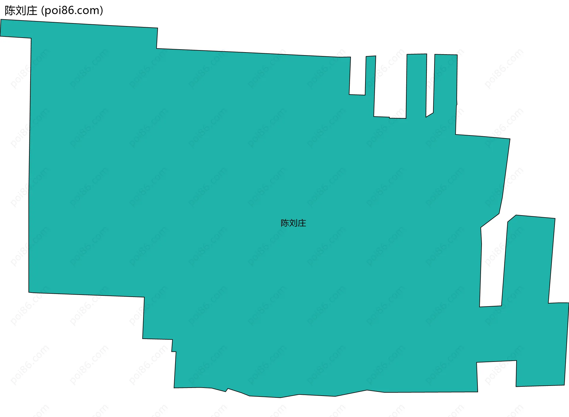 陈刘庄边界地图