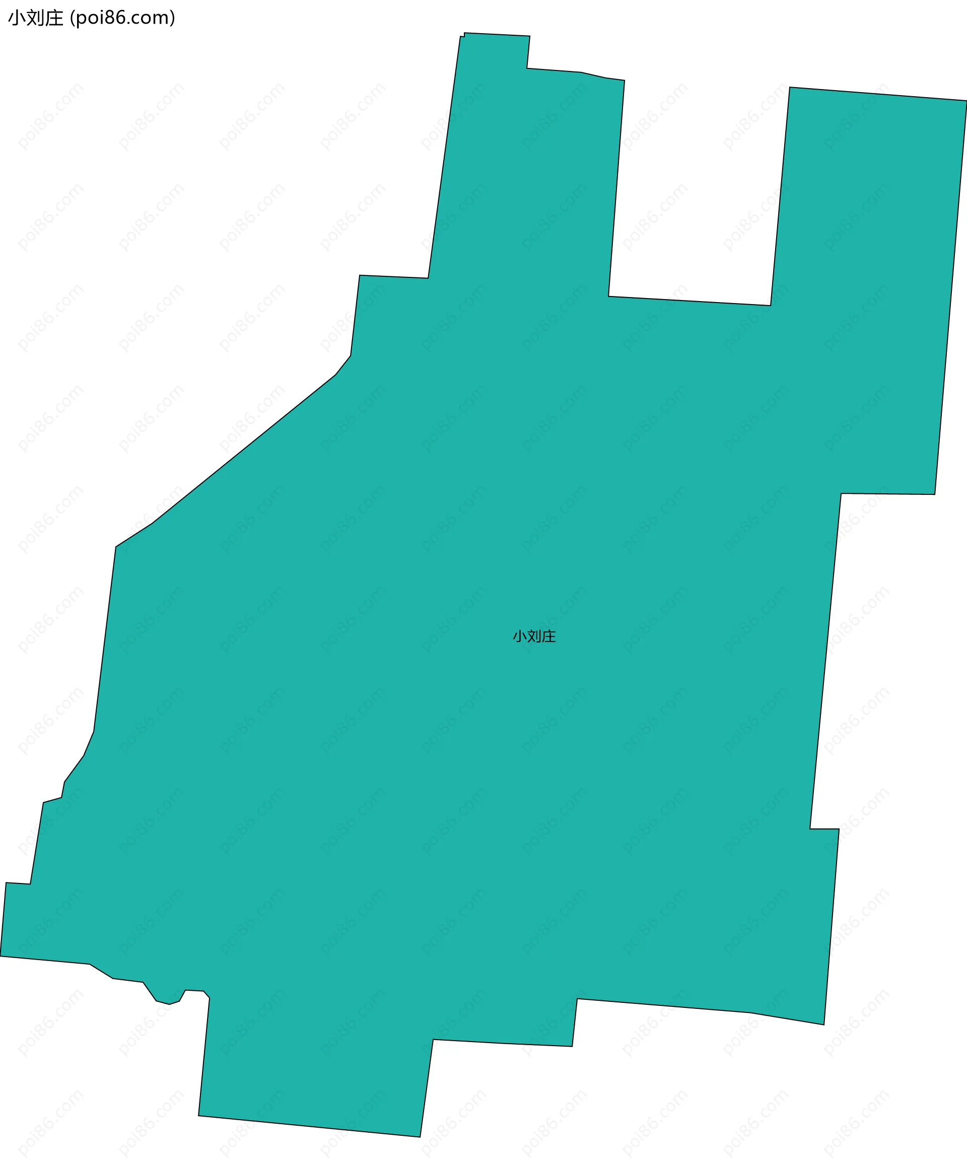 小刘庄边界地图