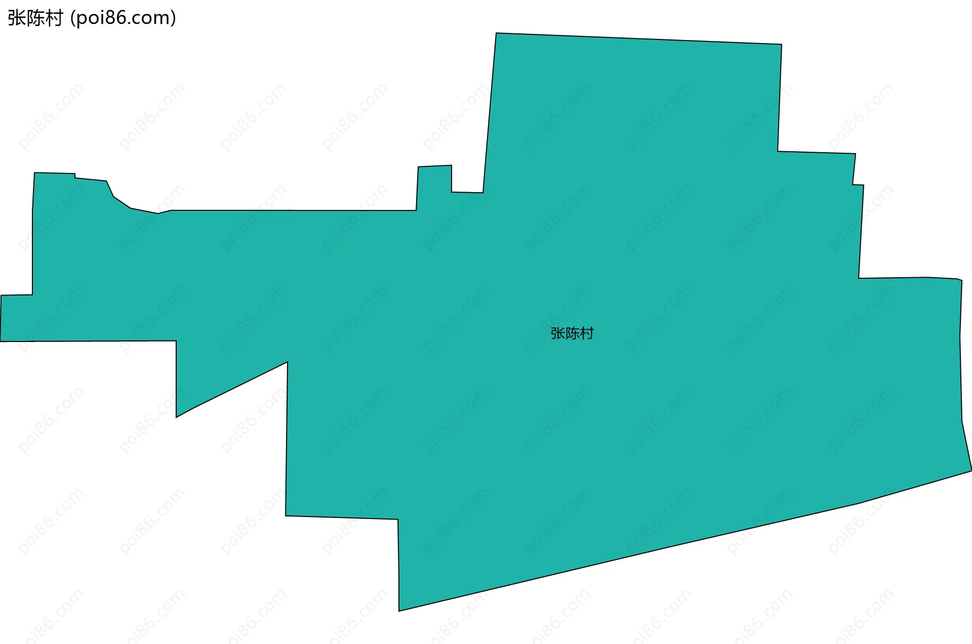 张陈村边界地图