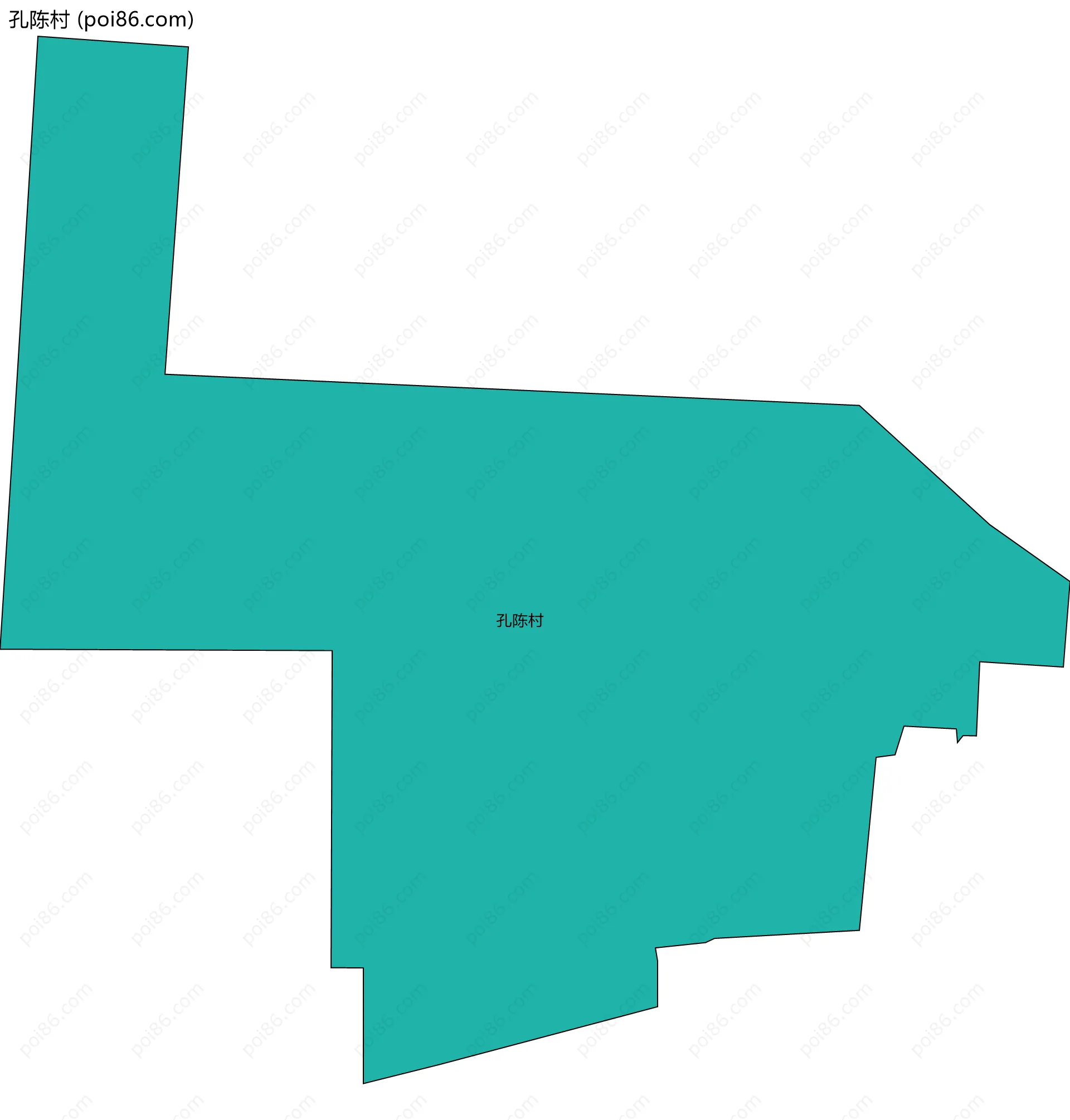 孔陈村边界地图