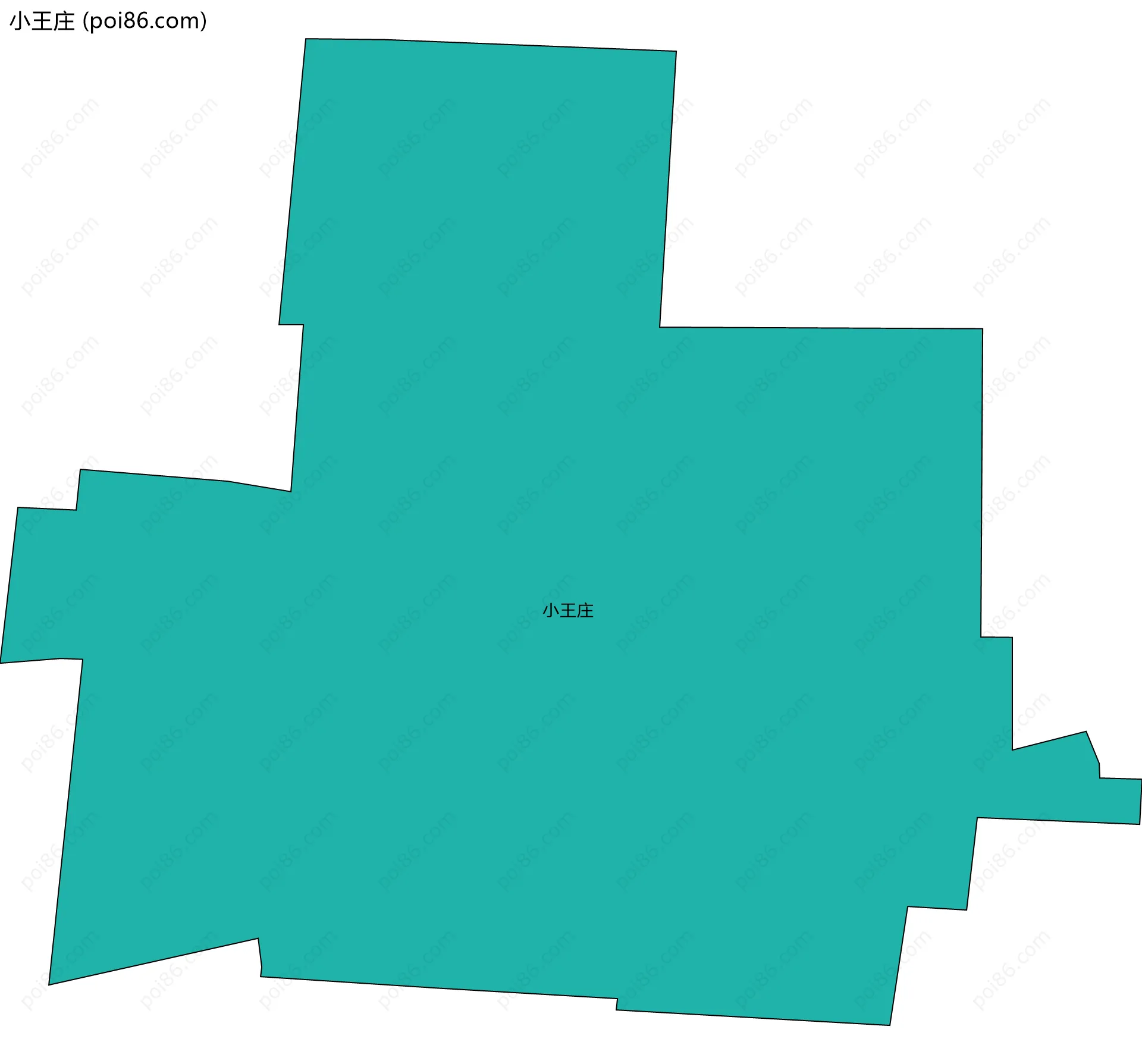 小王庄边界地图